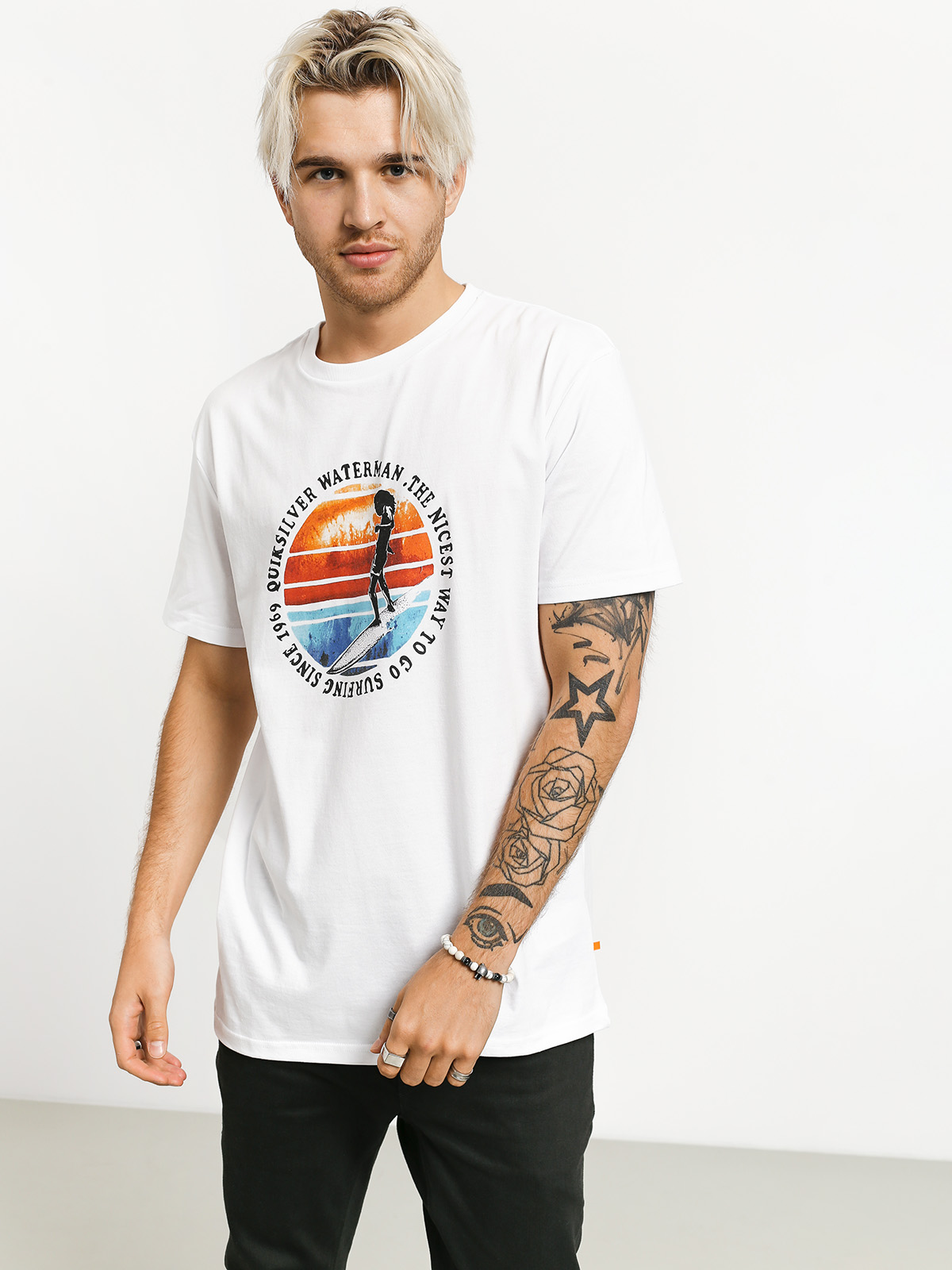 T-shirt Quiksilver Abstract Trim (white)