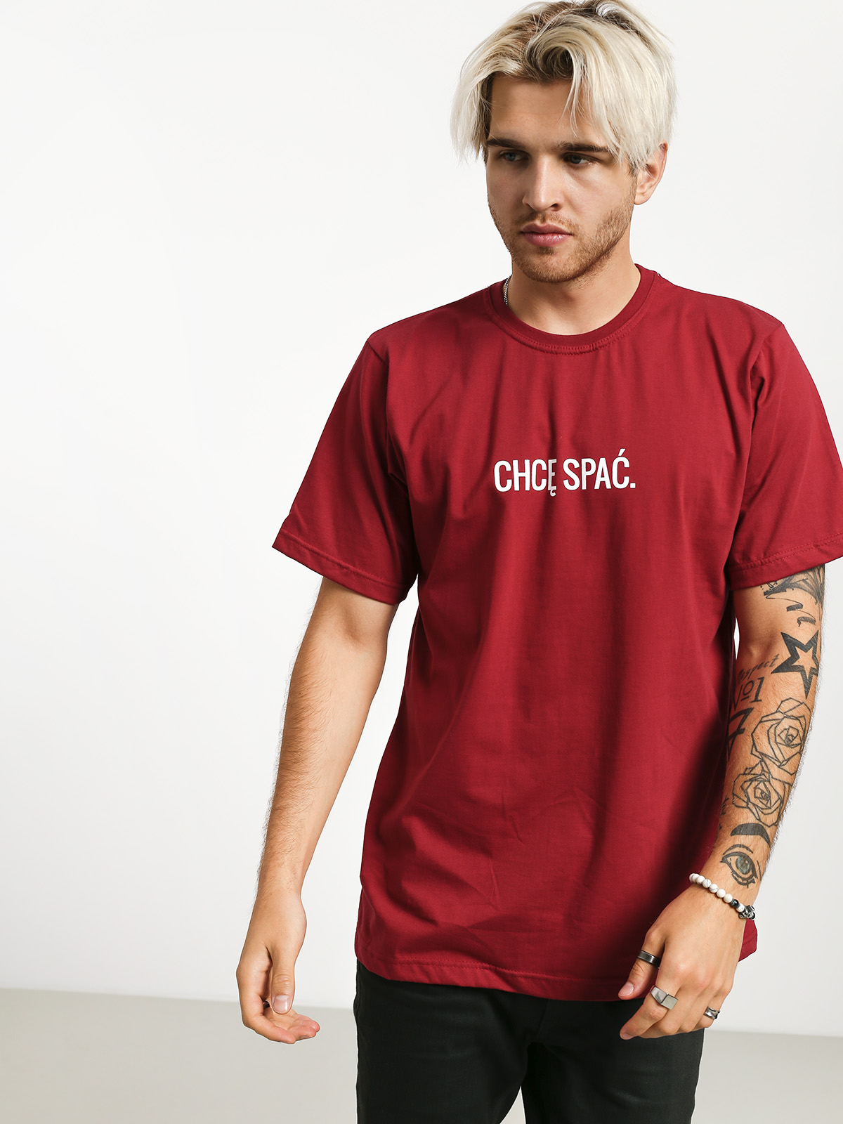 T-shirt Diamante Wear Chcę Spać (burgundy)