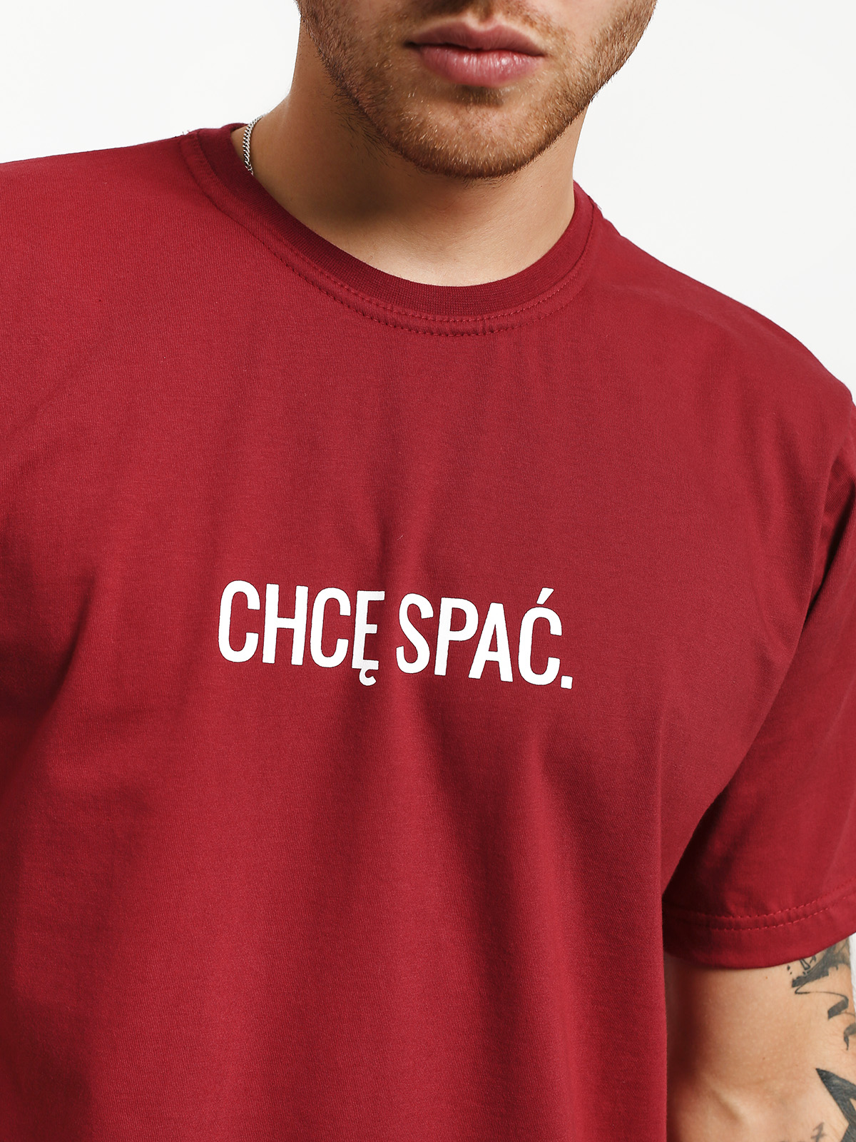T-shirt Diamante Wear Chcę Spać (burgundy)