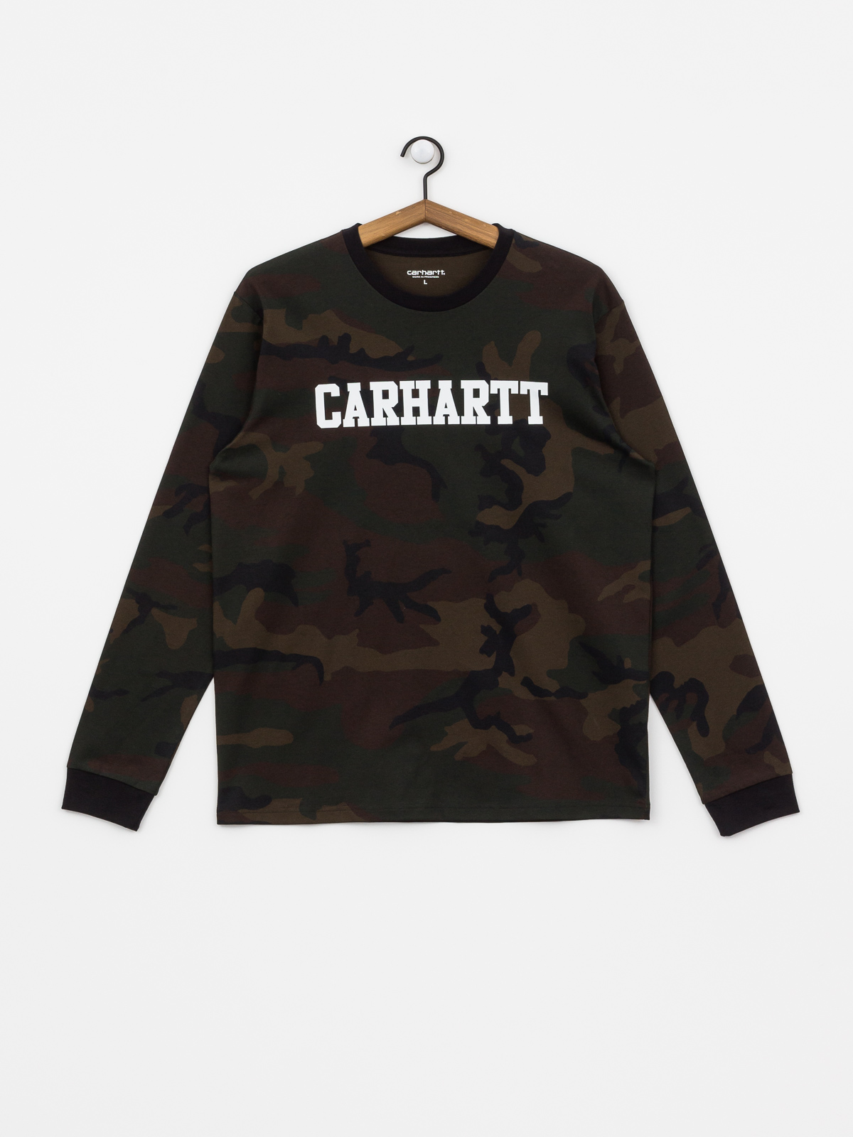 Longsleeve Carhartt WIP College (camo evergreen/white)