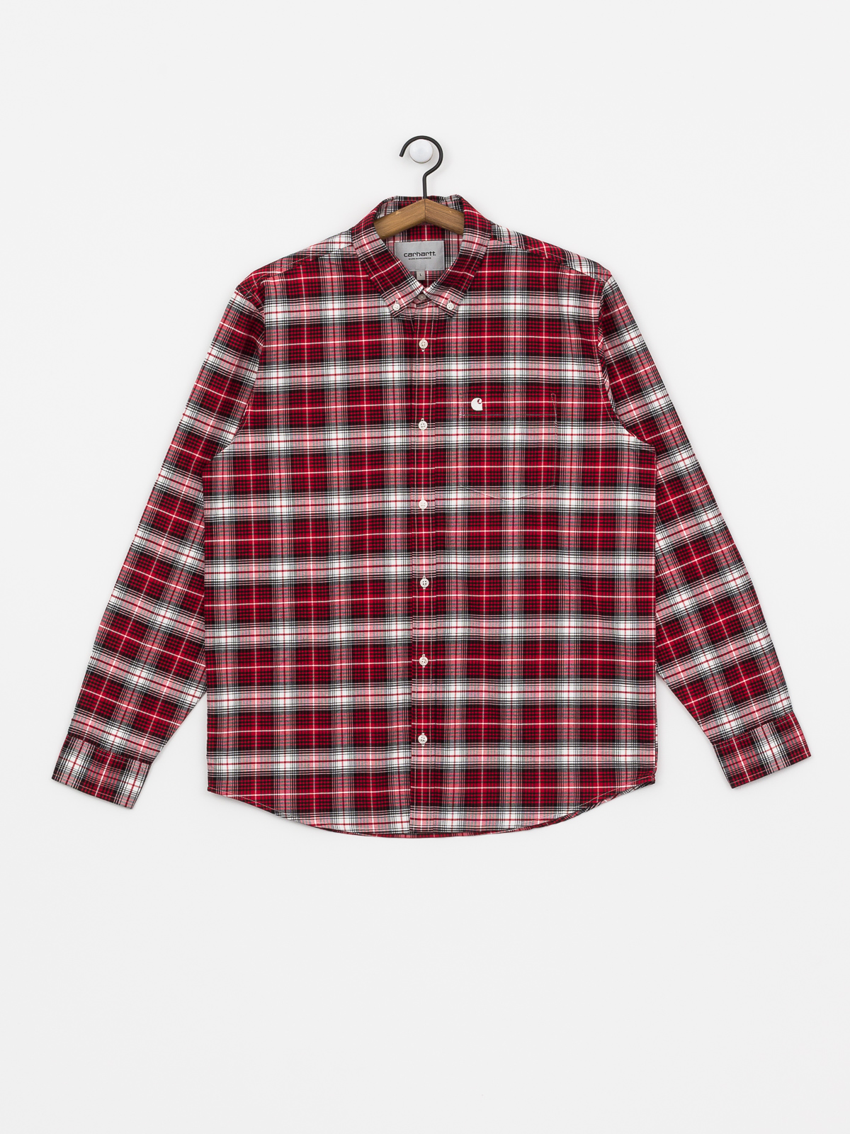 Koszula Carhartt WIP Linville (linville check cardinal/wax)