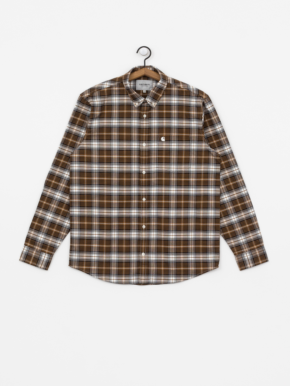 Koszula Carhartt WIP Linville (linville check hamilton brown/wax)