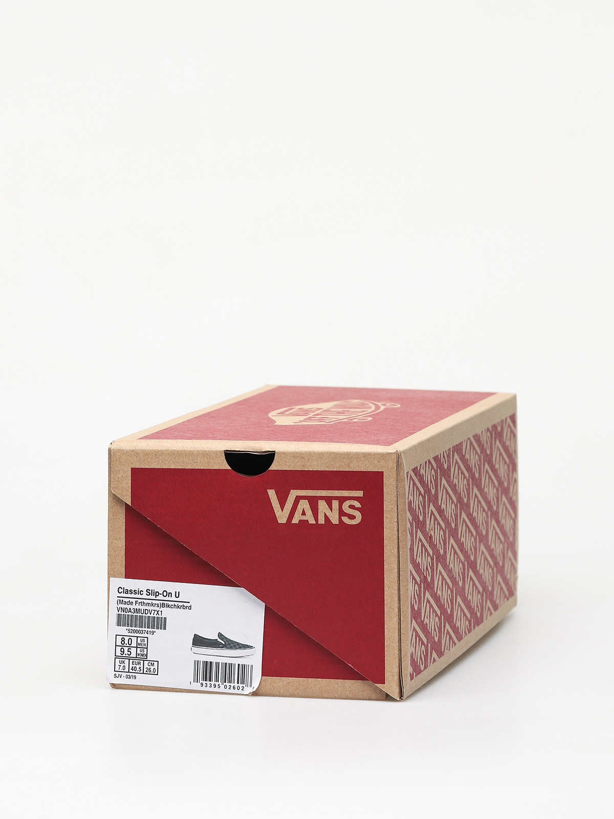 Buty Vans Classic Slip On (made for the makers/black checkerboard)