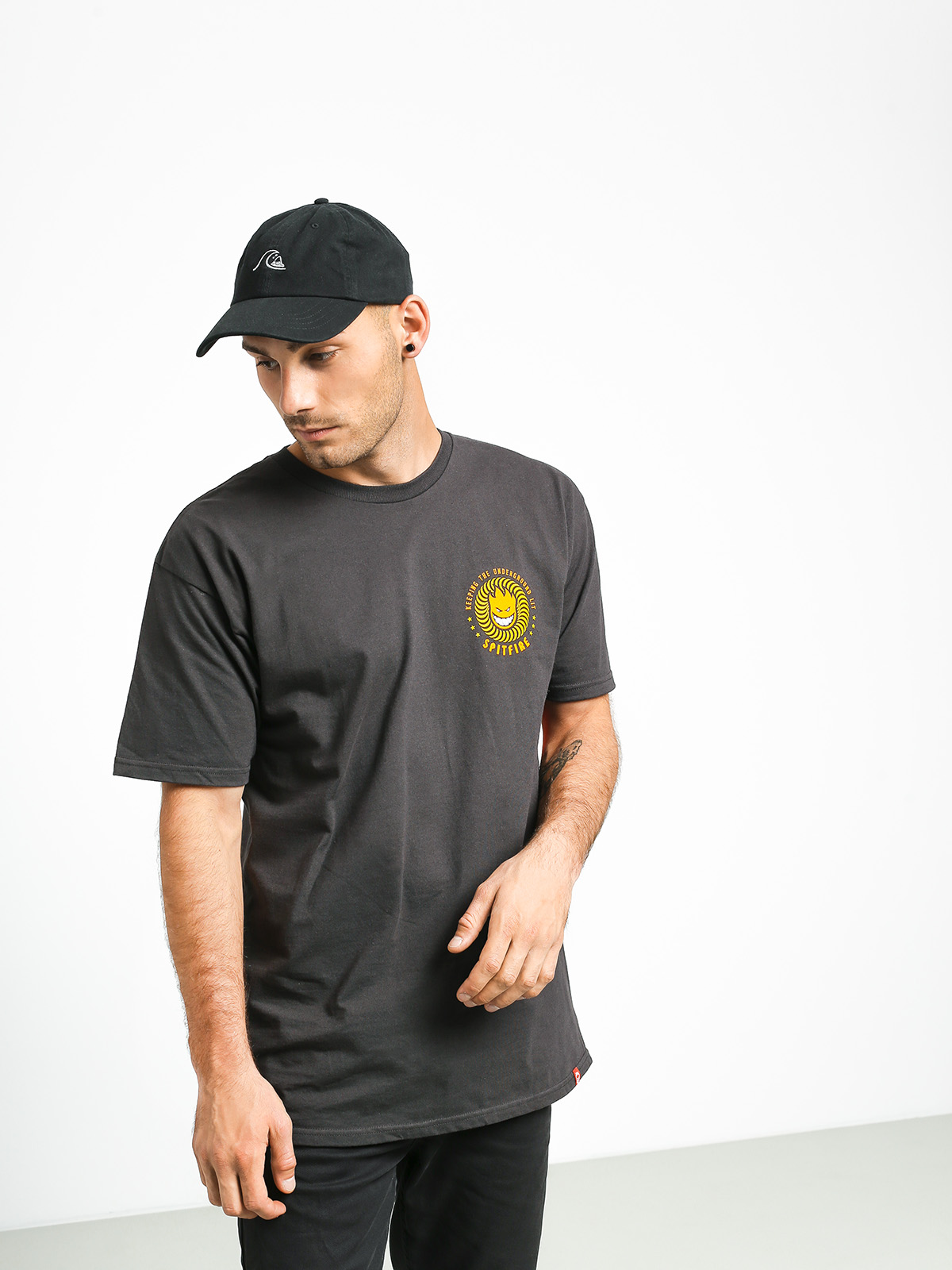 T-shirt Spitfire K T U L (tar/yellow/orange)