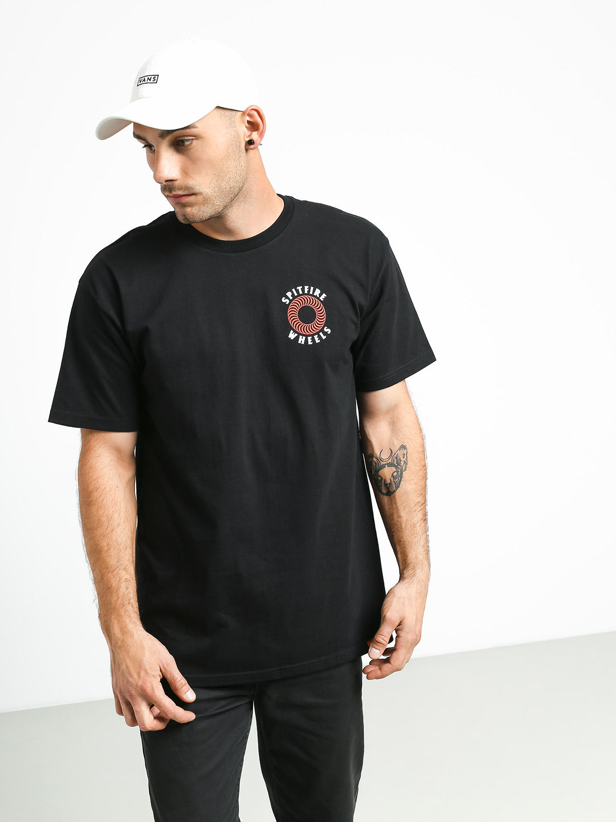 T-shirt Spitfire Og Classic Double (black/white/red)