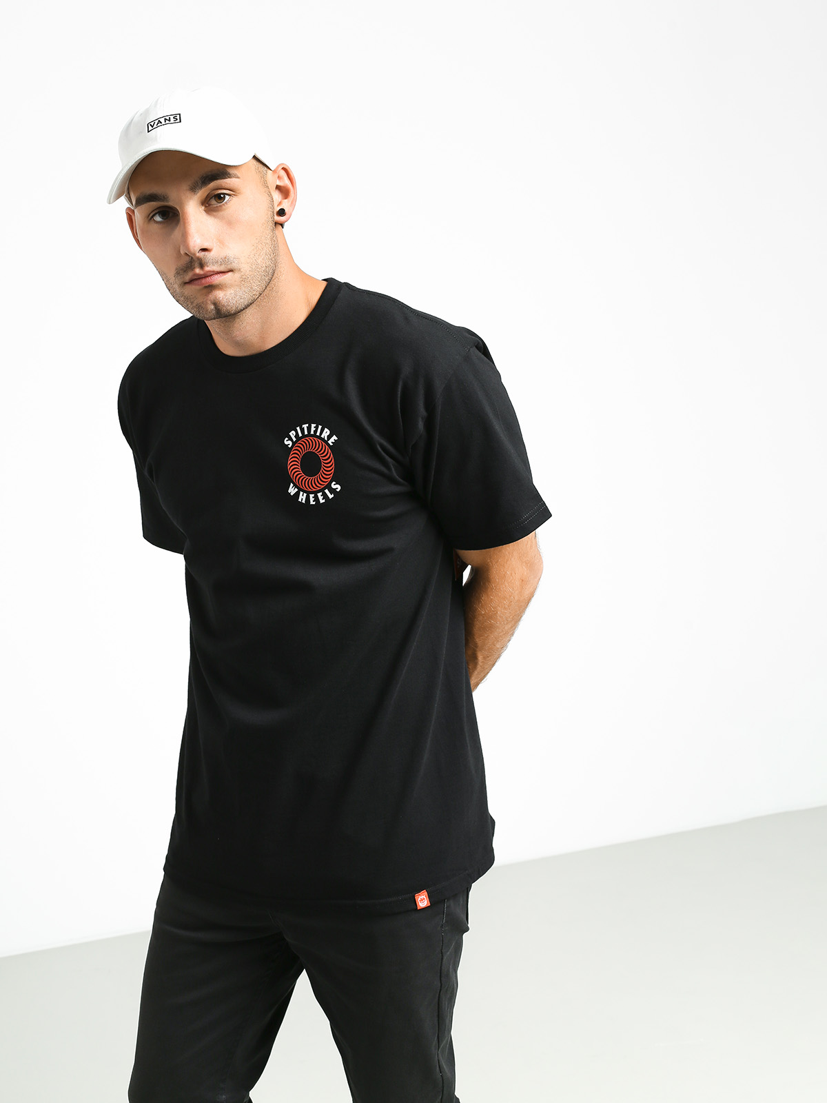 T-shirt Spitfire Og Classic Double (black/white/red)