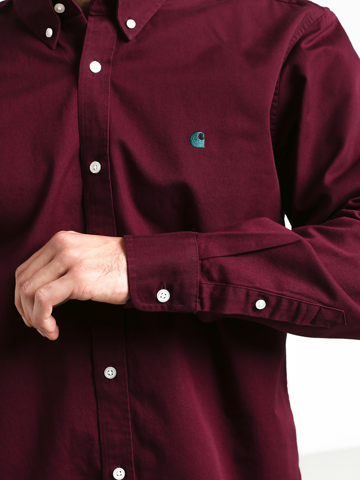 Koszula Carhartt WIP Madison (merlot/dark fir)