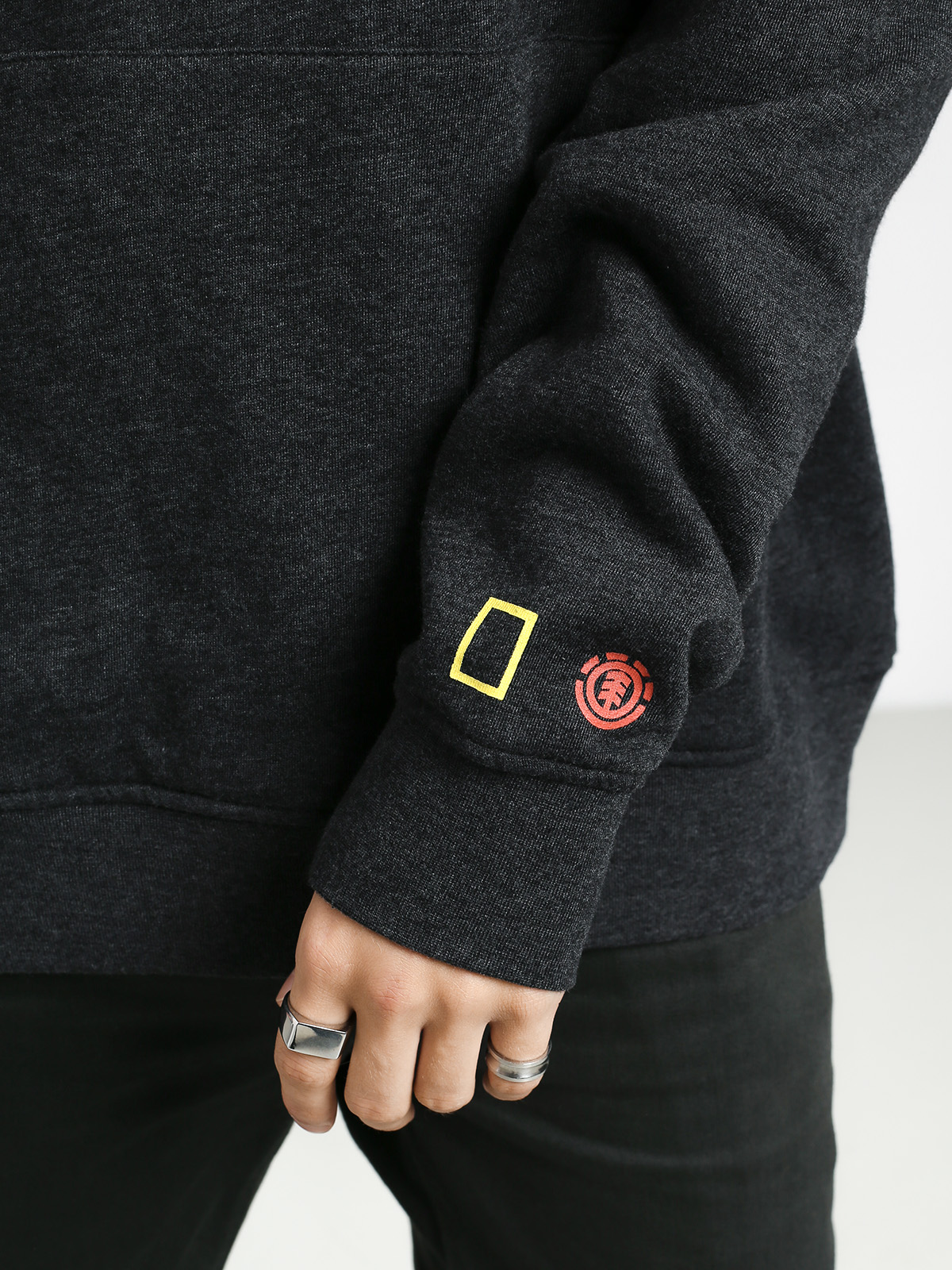 Bluza z kapturem Element Snarl HD (charcoal heathe)