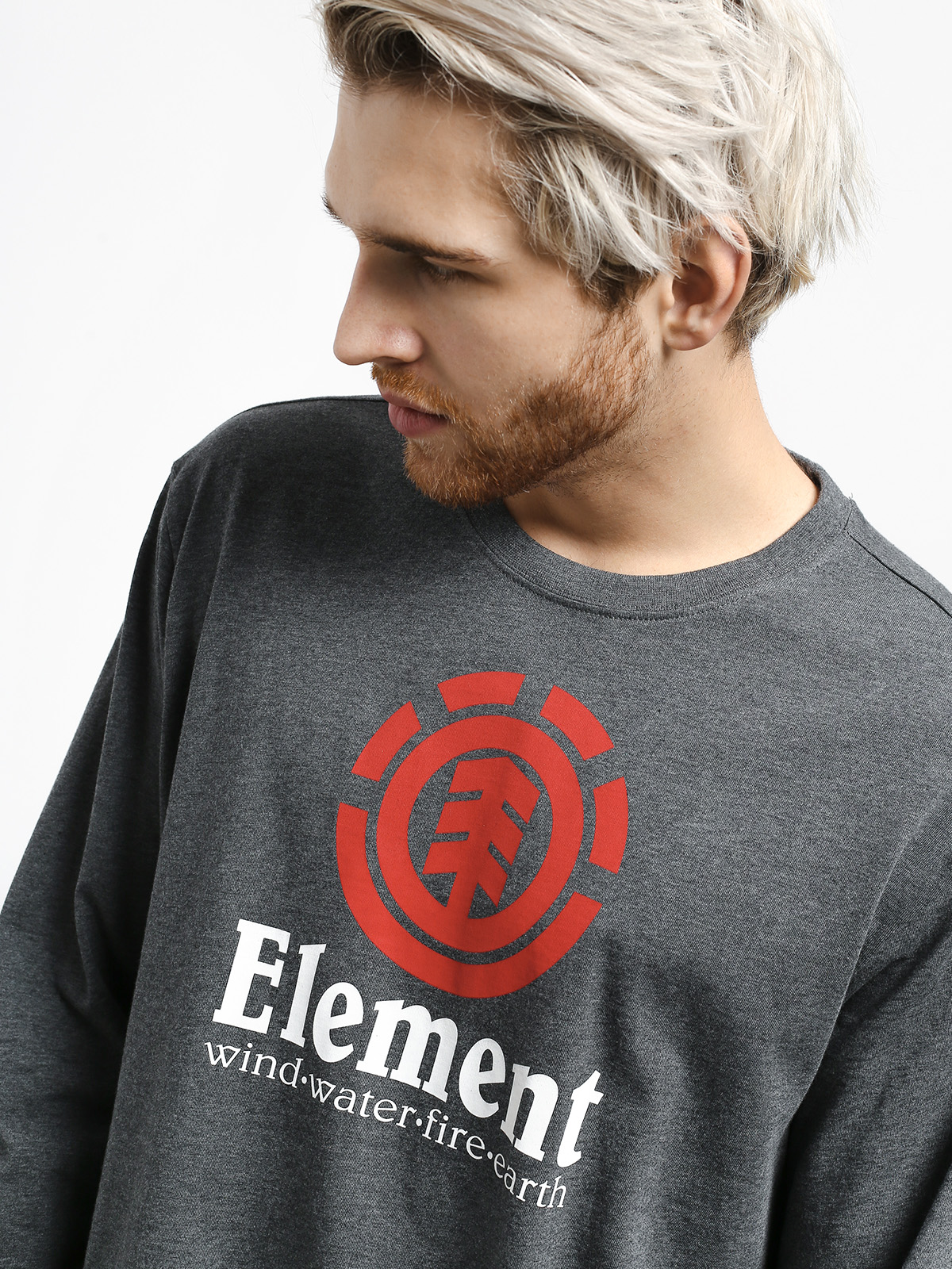 Longsleeve Element Vertical (charcoal heathe)