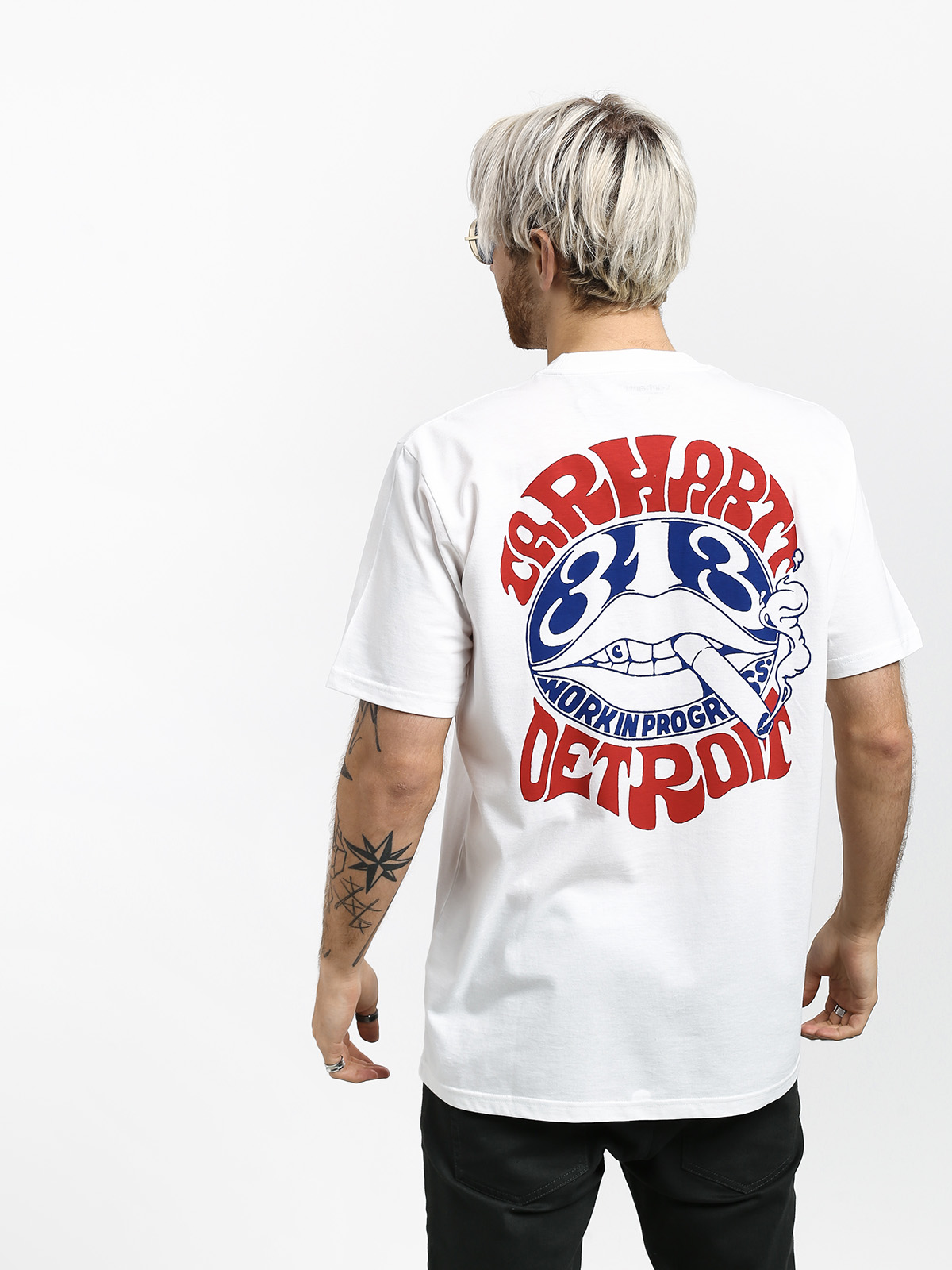 T-shirt Carhartt WIP Clearwater (white)