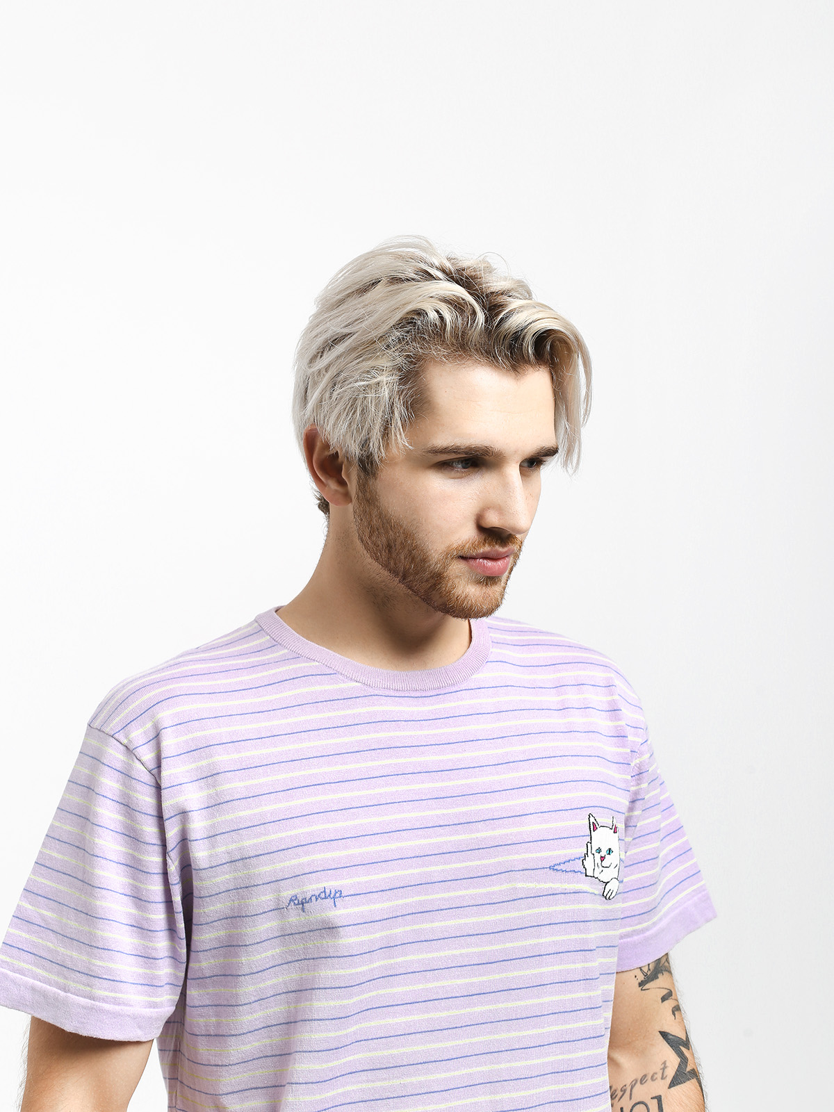 T-shirt RipNDip Peeking Nermal (lavender/lime)
