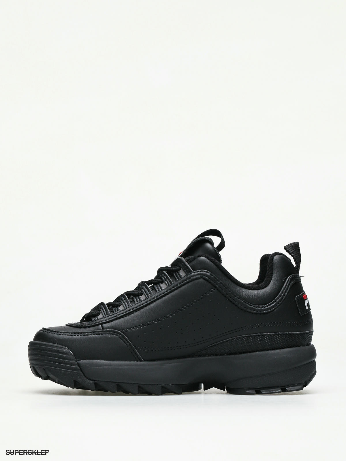 fila disruptor low wmn all black