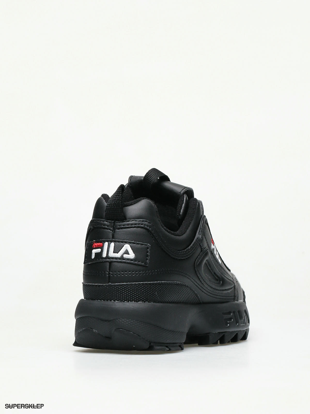 fila disruptor low wmn all black