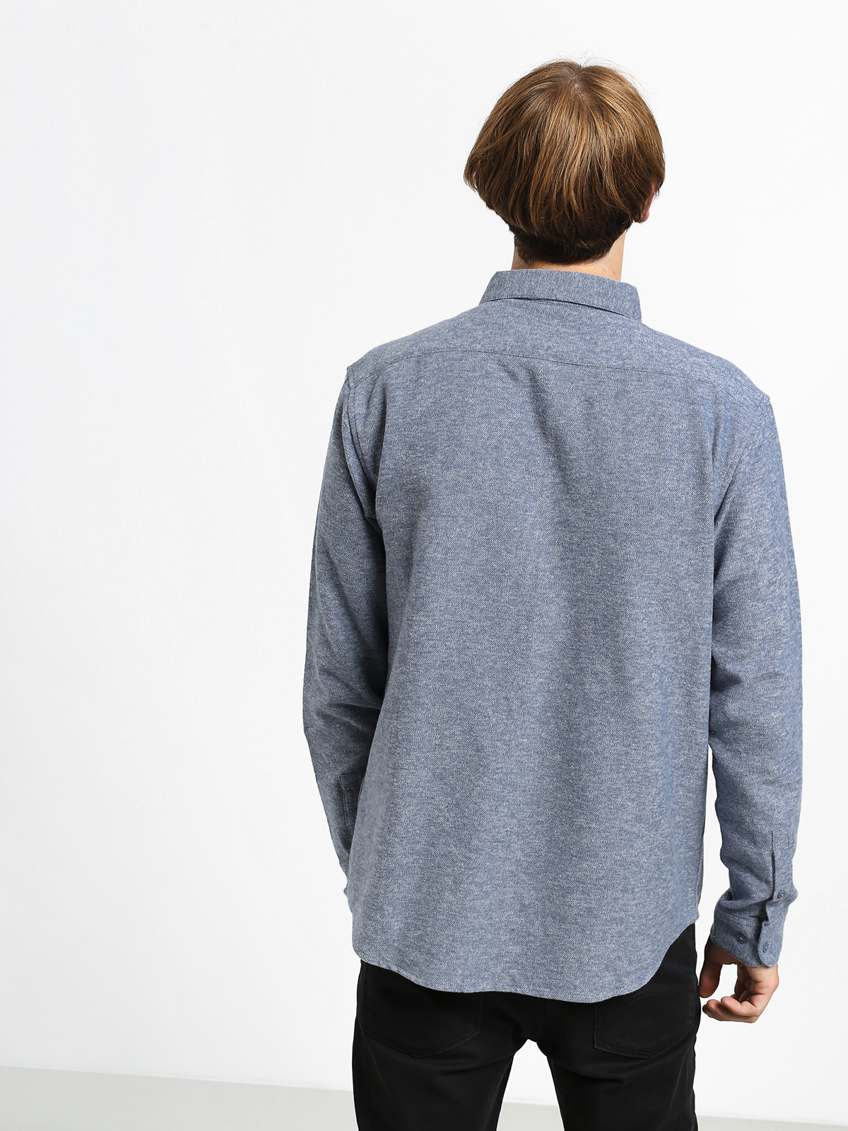 Koszula RVCA Blackand Flannel L (china blue)