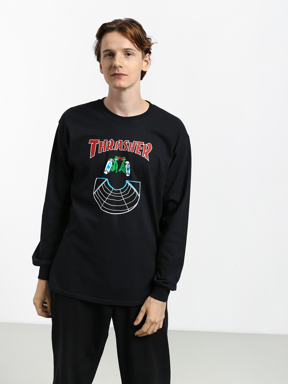 Longsleeve Thrasher Doubles (black)