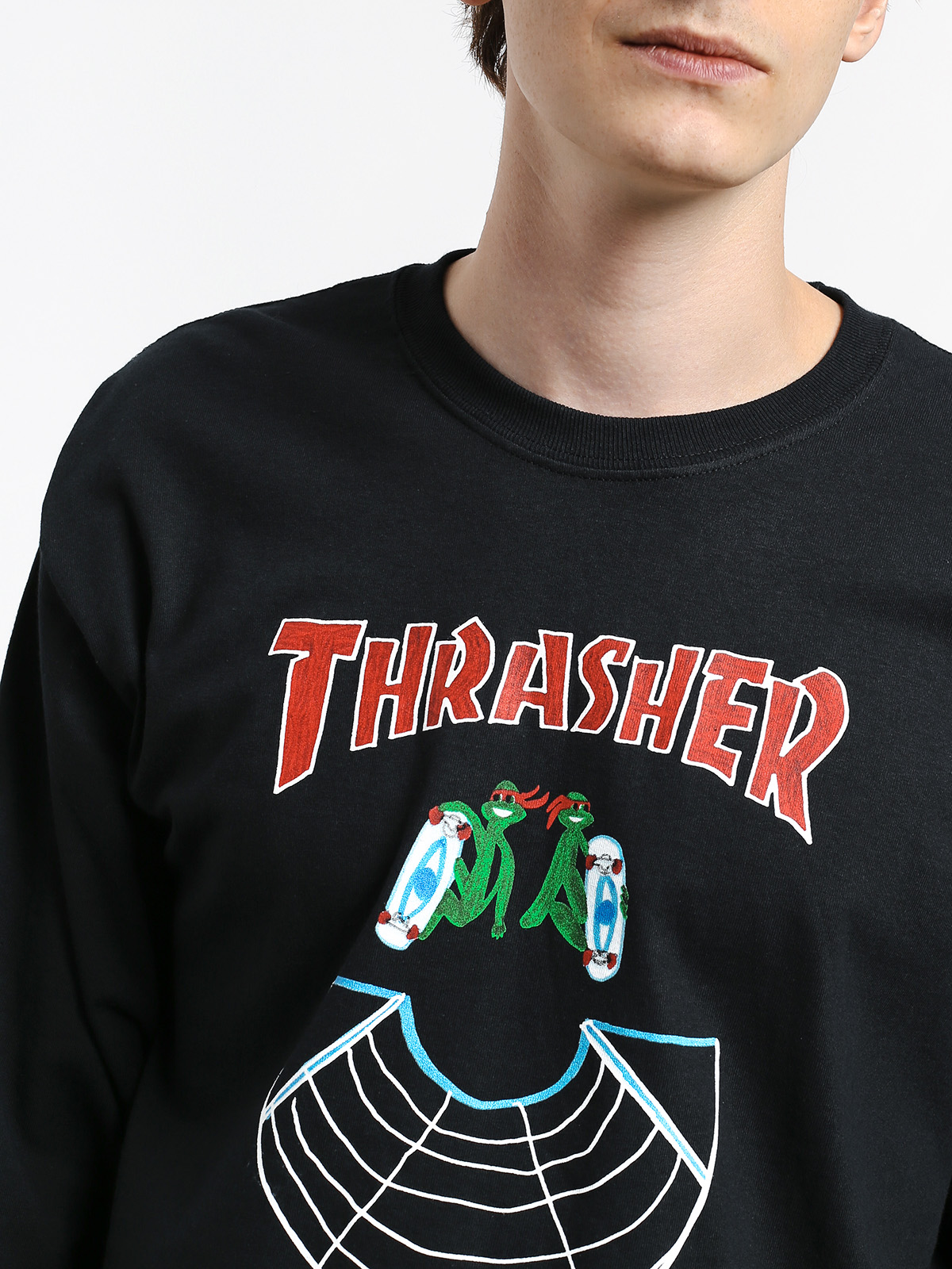 Longsleeve Thrasher Doubles (black)