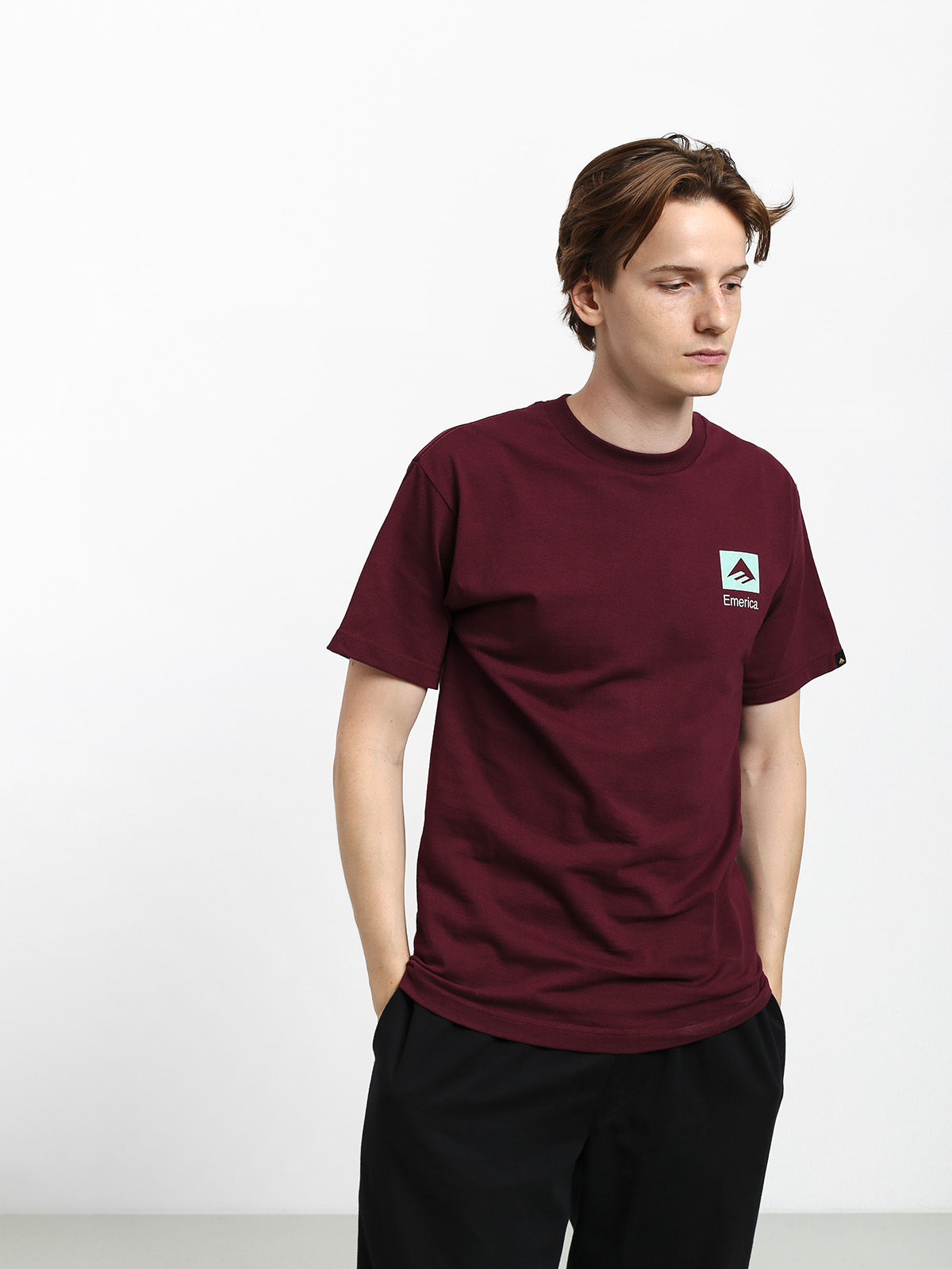 T-shirt Emerica Brand Combo (burgundy)