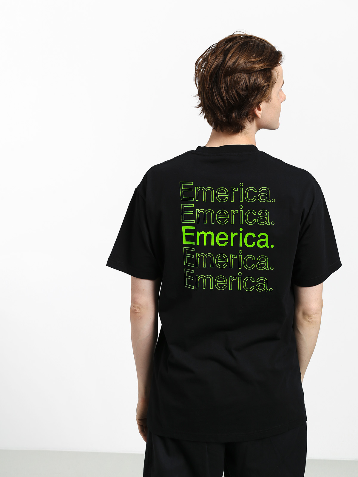 T-shirt Emerica New Stack (black/green)