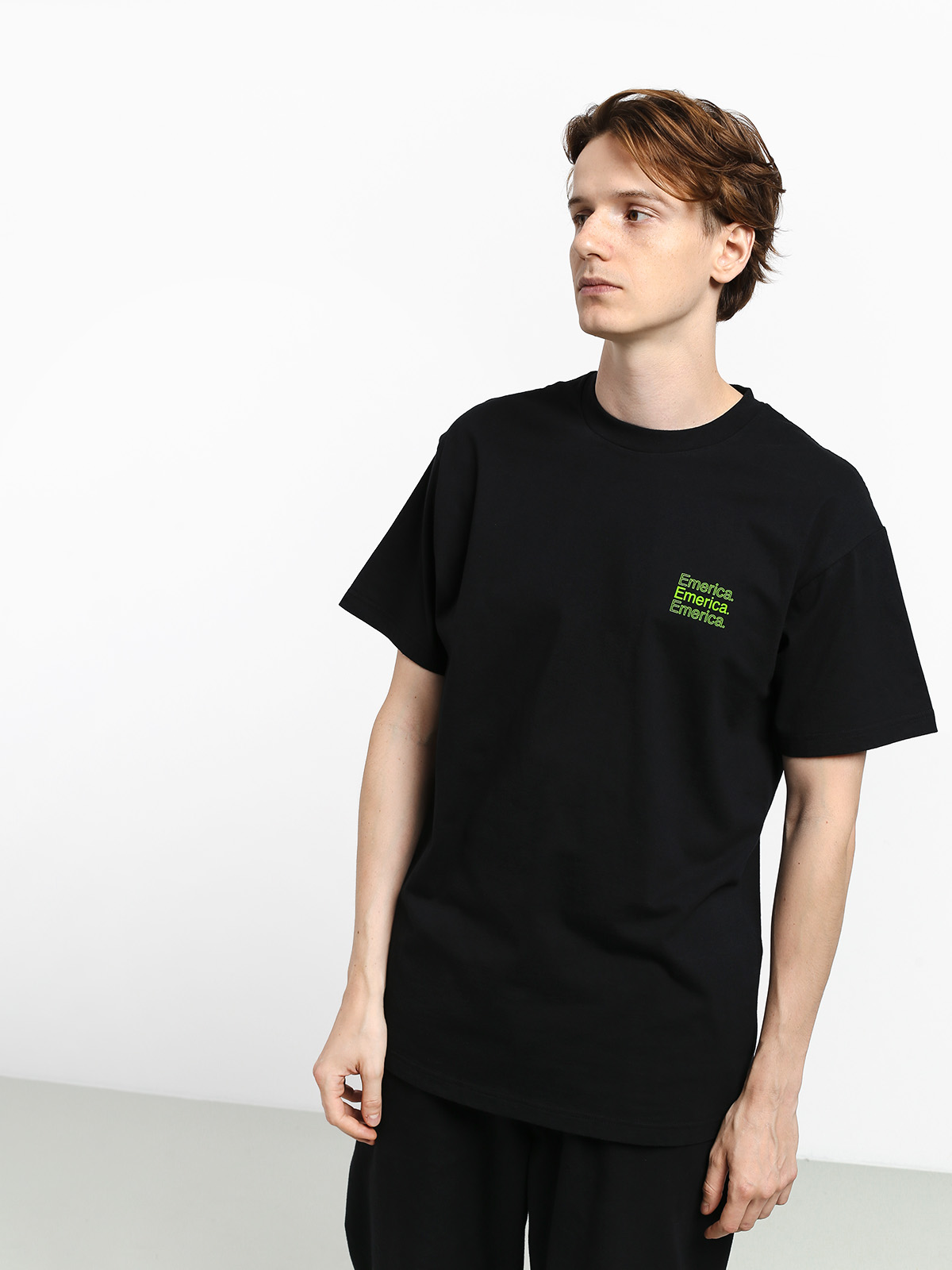 T-shirt Emerica New Stack (black/green)