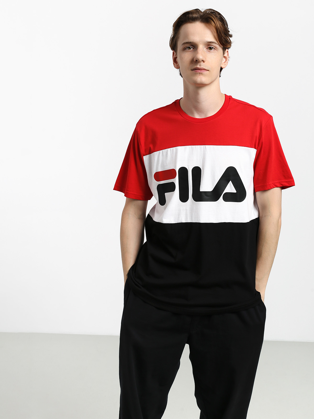 T-shirt Fila Day (true red/black/bright white)