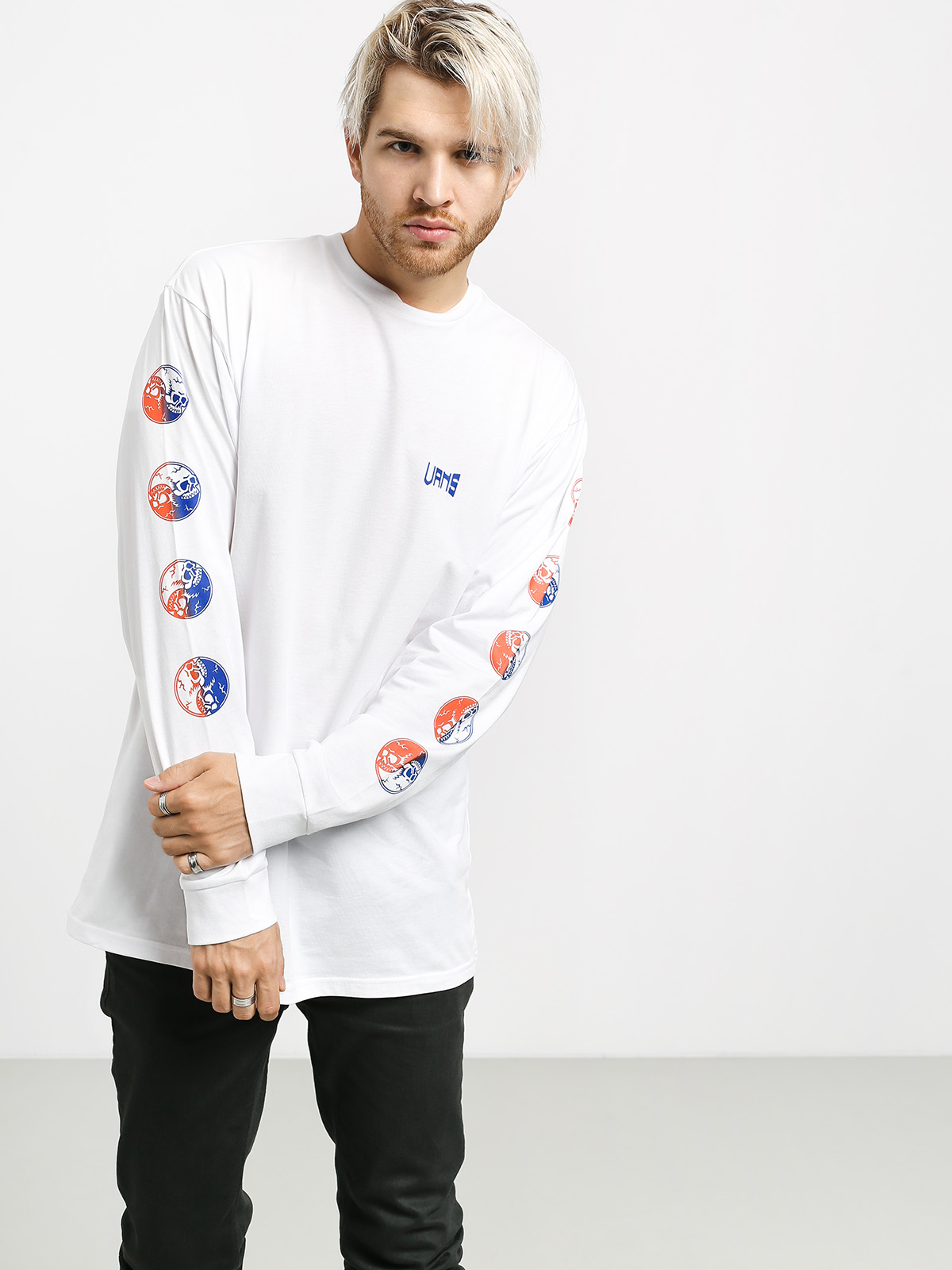 Longsleeve Vans Gradient Skull (white)