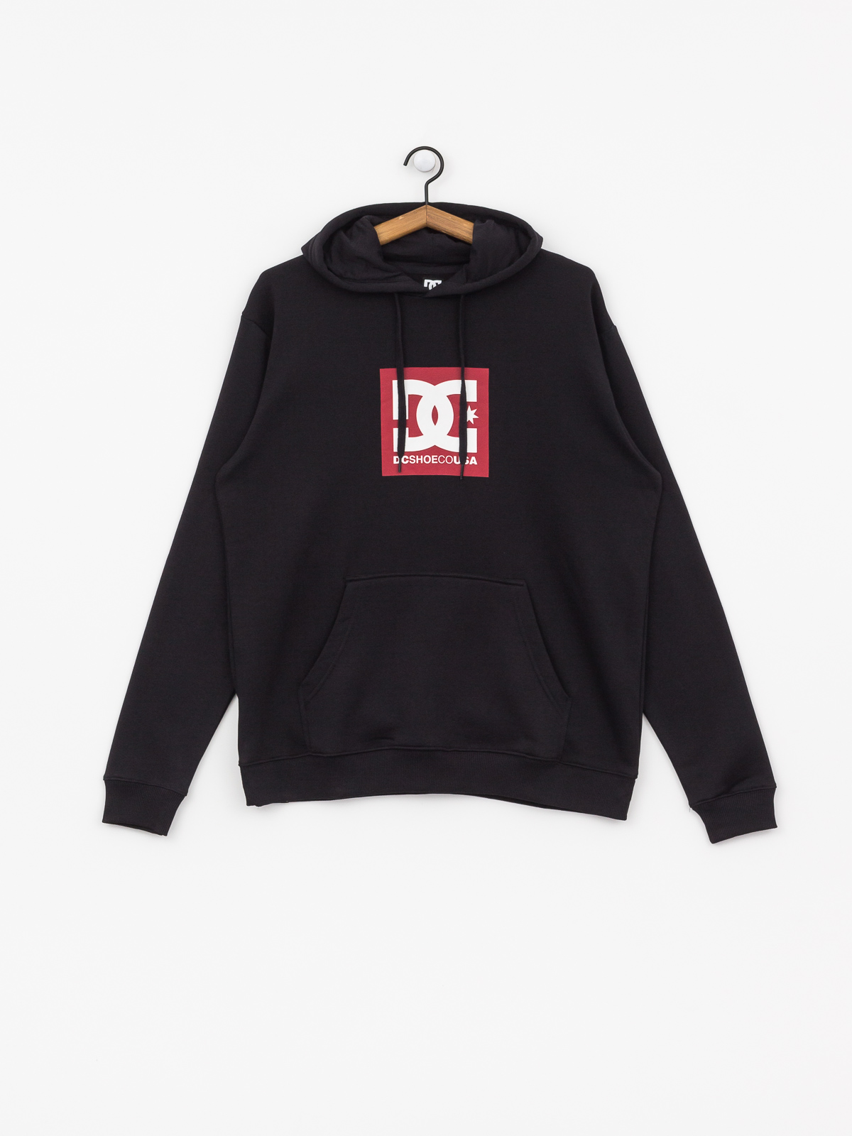 Bluza z kapturem DC Square Star HD (black/chili pepper)