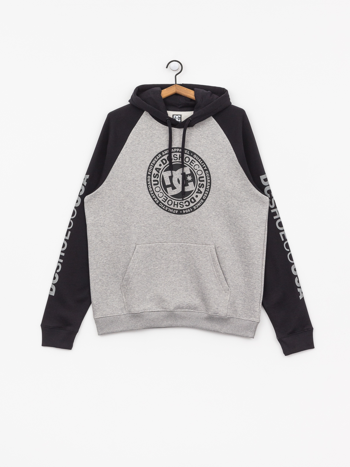 Bluza z kapturem DC Circle Star HD (grey heather/black)