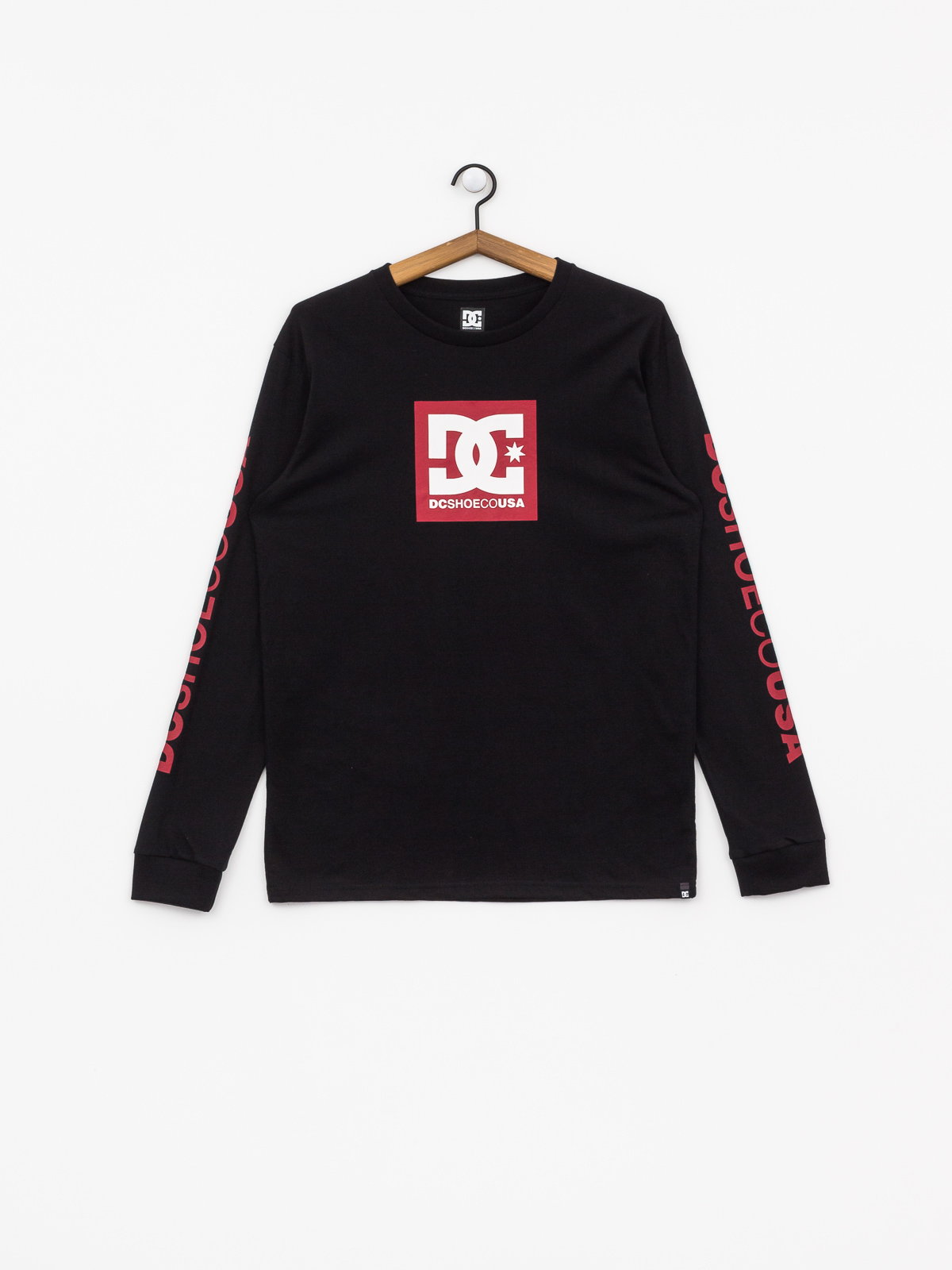 Longsleeve DC Squarestar (black/chili pepper)