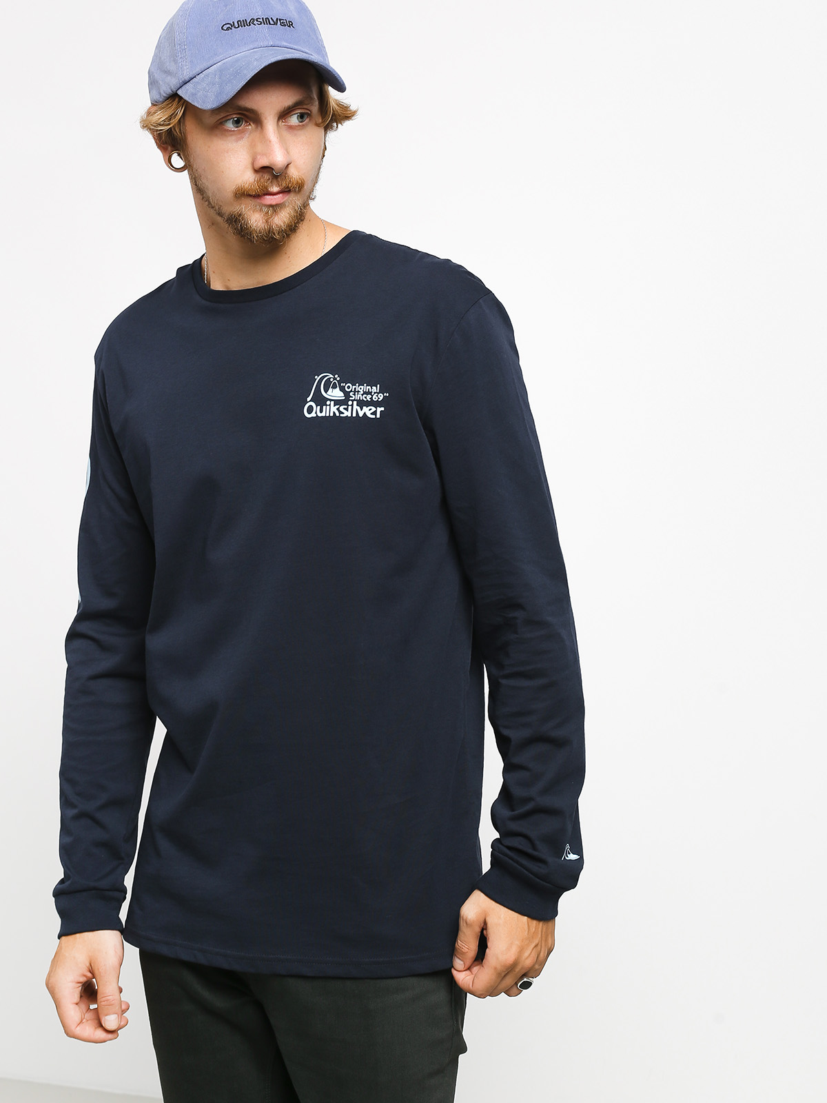 Longsleeve Quiksilver Bouncing Heart (sky captain)