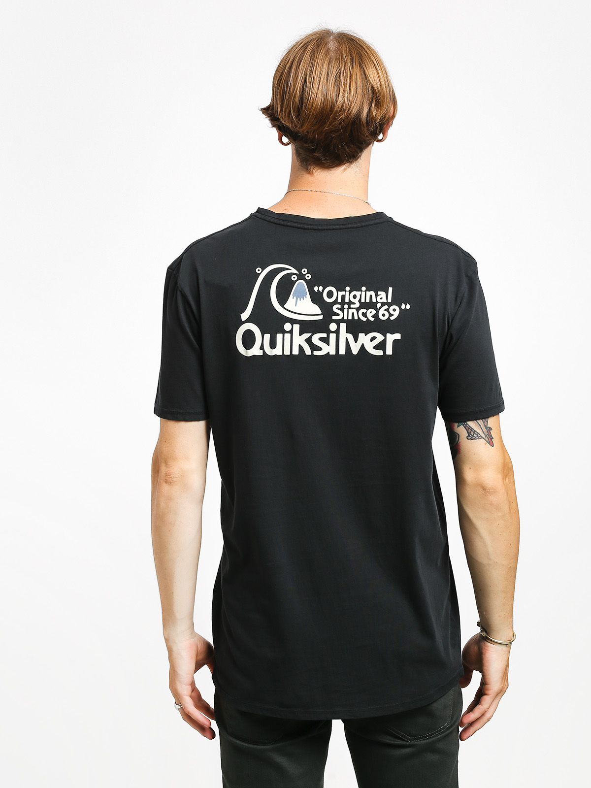 T-shirt Quiksilver Bouncing Heart (black)