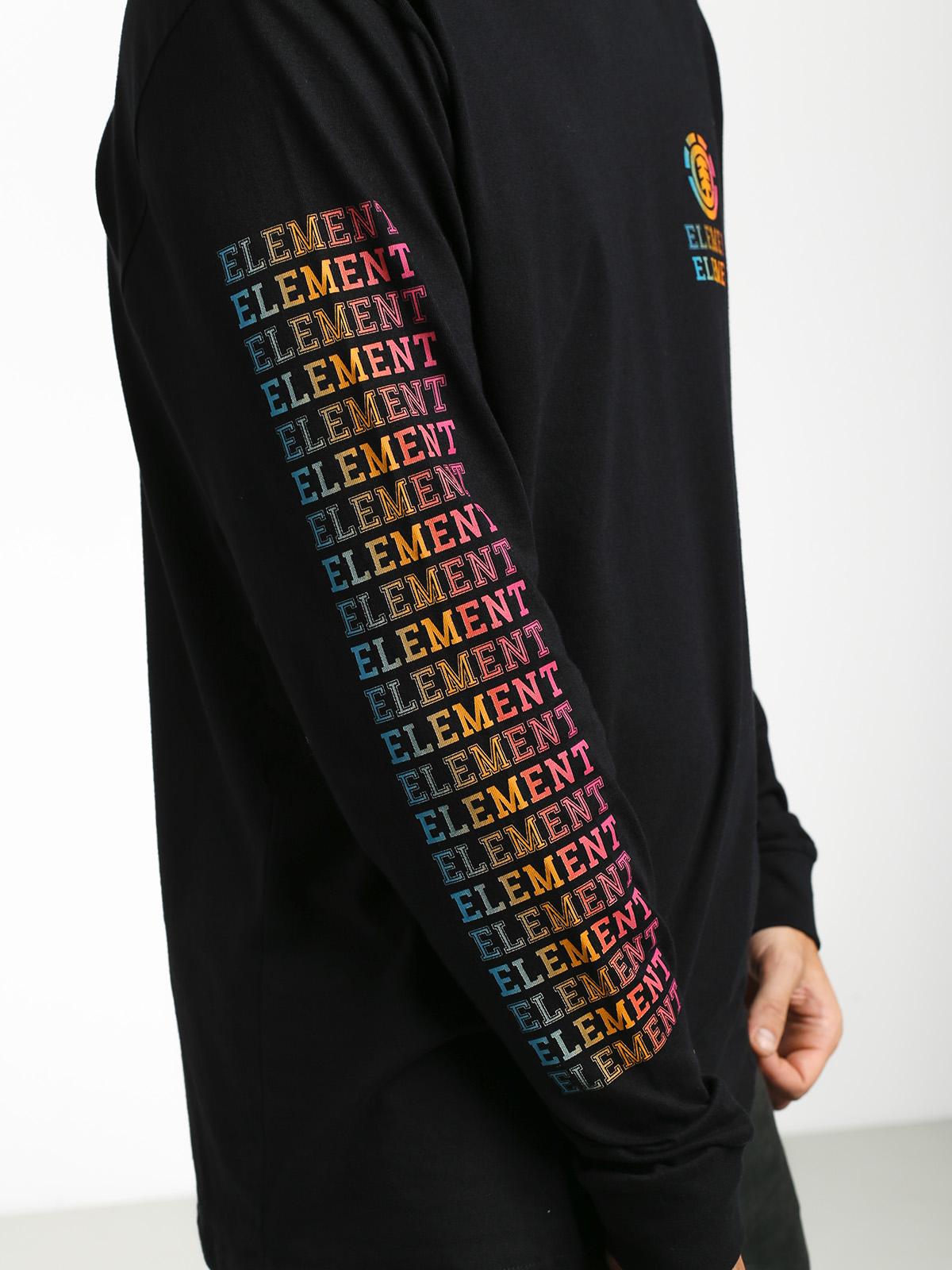 Longsleeve Element Drop (flint black)