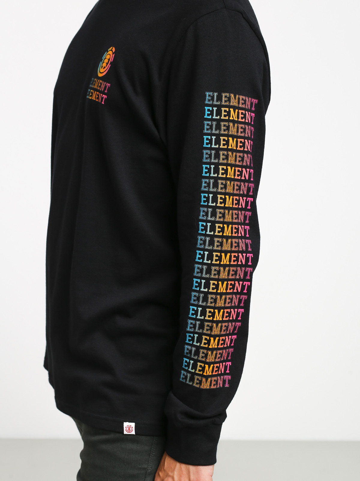 Longsleeve Element Drop (flint black)
