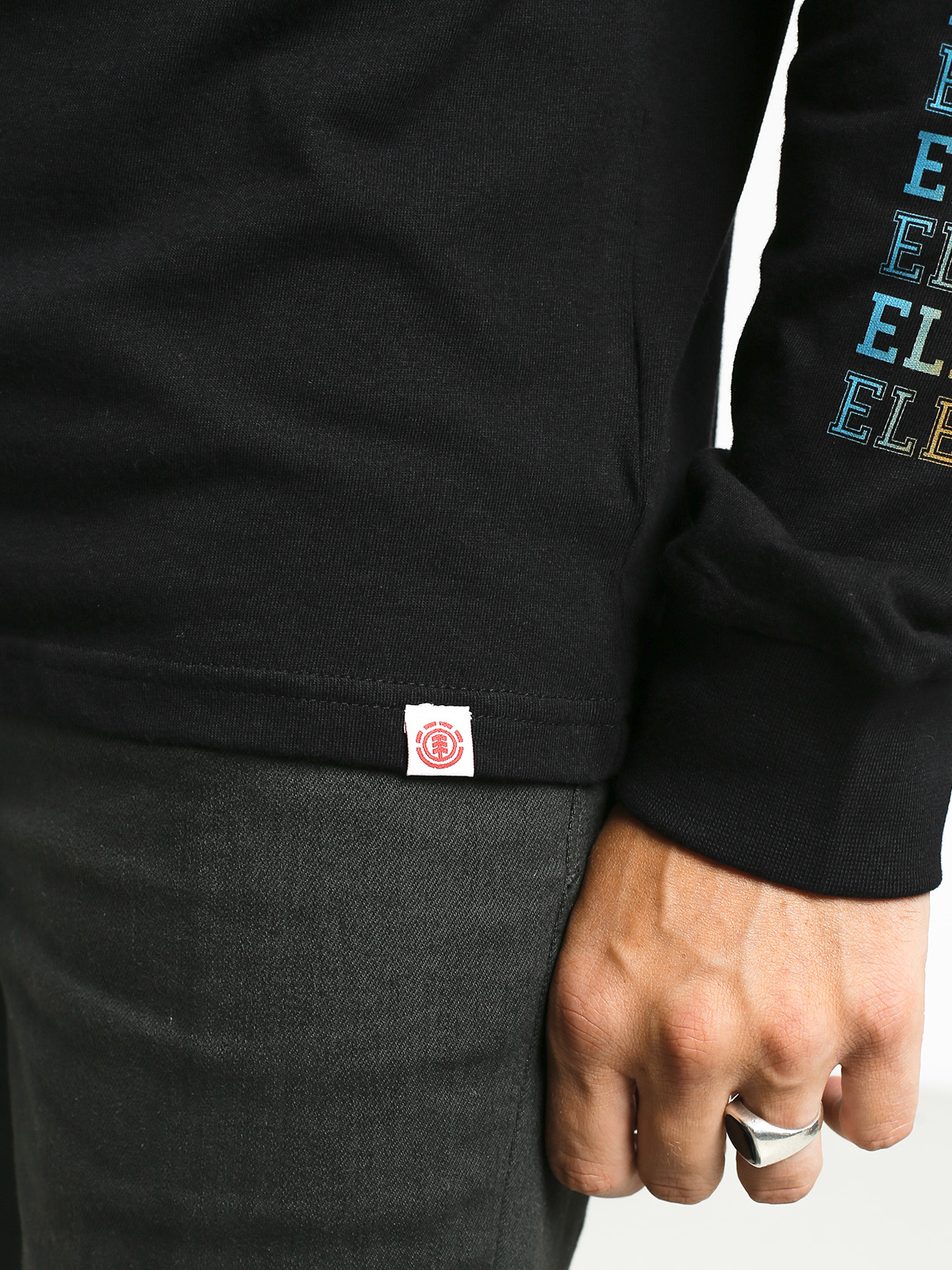 Longsleeve Element Drop (flint black)