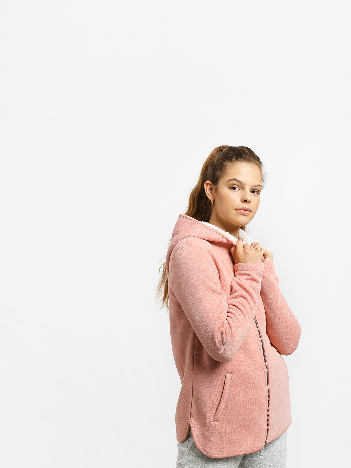 Bluza z kapturem Roxy Slopes Fever A ZHD Wmn (rosette heather)