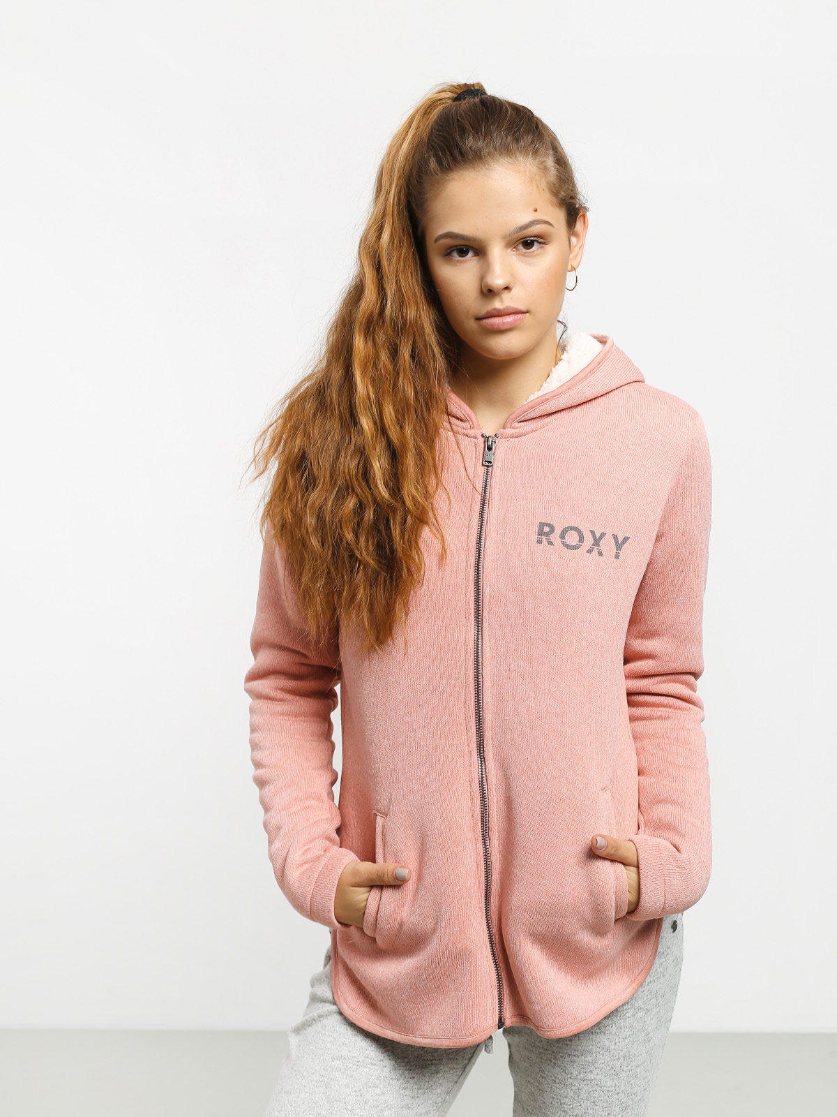 Bluza z kapturem Roxy Slopes Fever A ZHD Wmn (rosette heather)