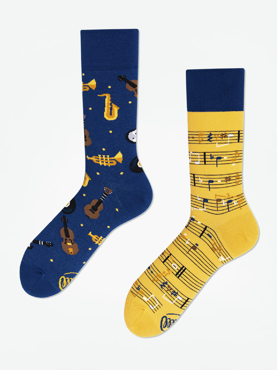 Skarpetki Many Mornings Music Notes (blue/yellow)