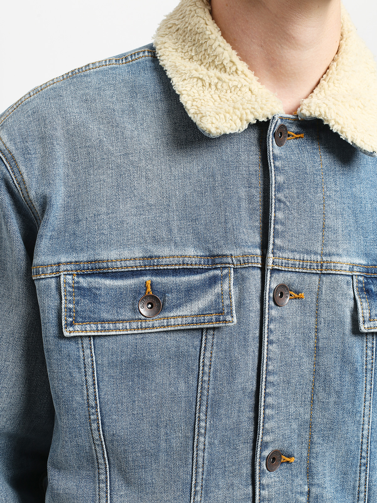 Kurtka Quiksilver Denim Jacket Sherpa (blue used)