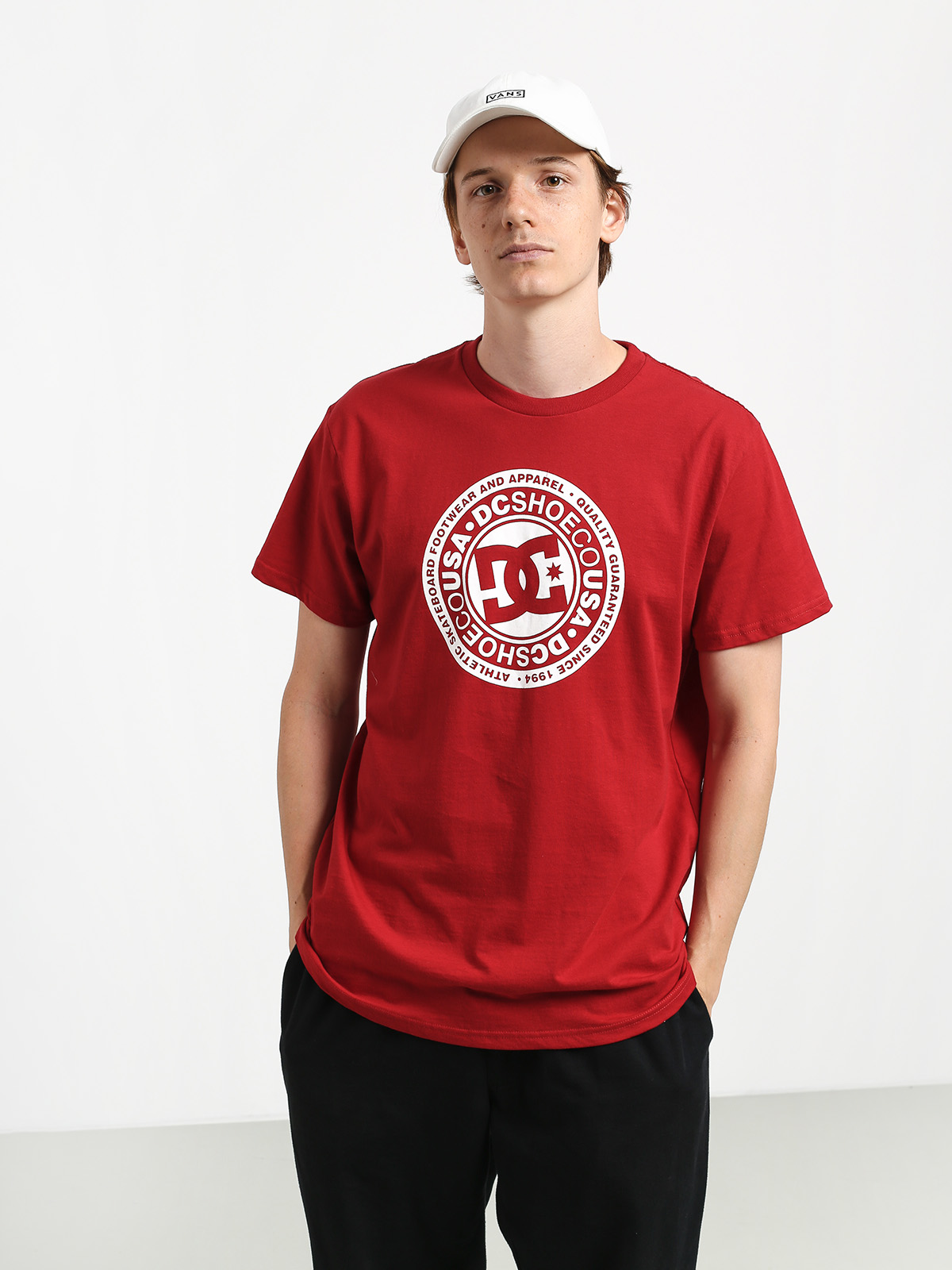 T-shirt DC Circle Star (chili pepper/white)