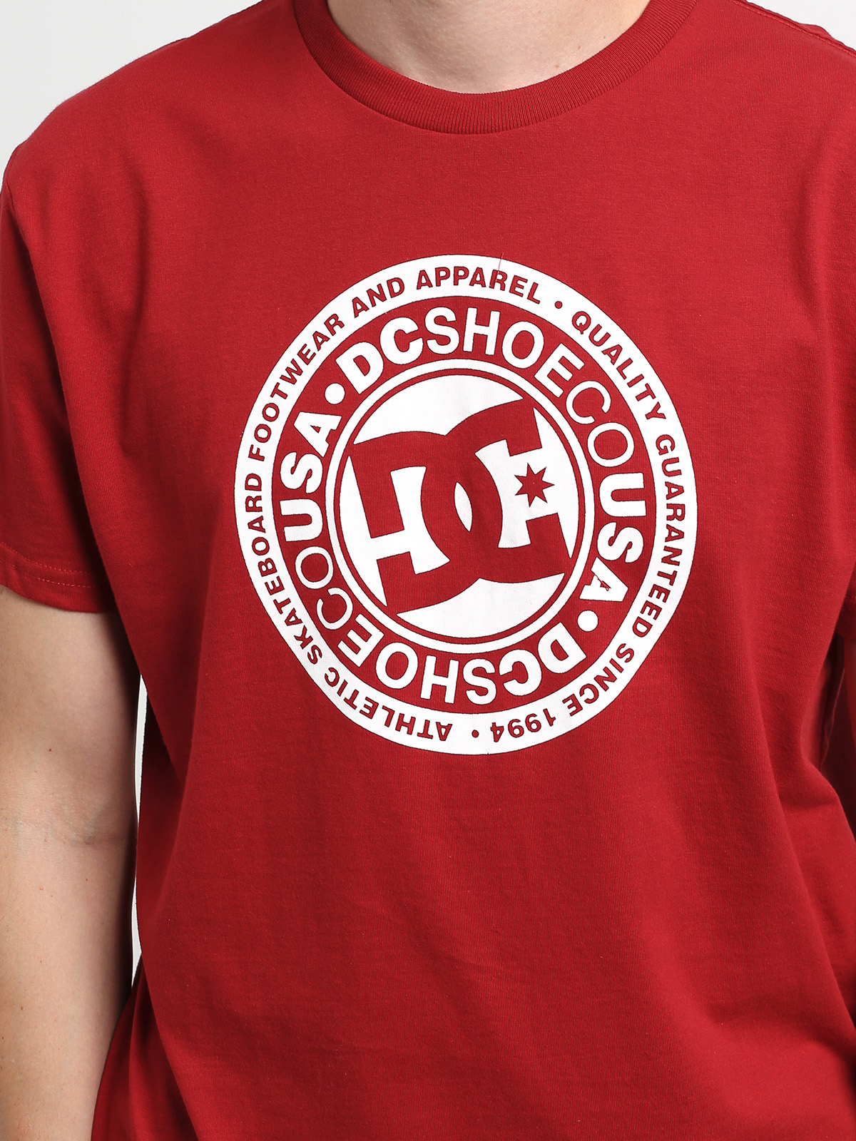 T-shirt DC Circle Star (chili pepper/white)