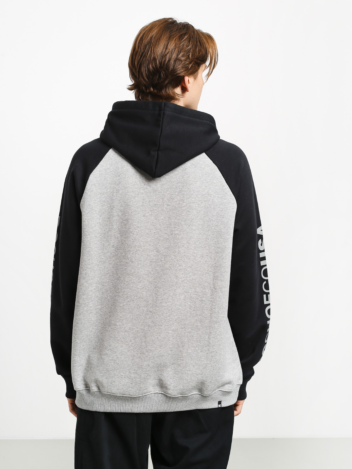 Bluza z kapturem DC Circle Star HD (grey heather/black)