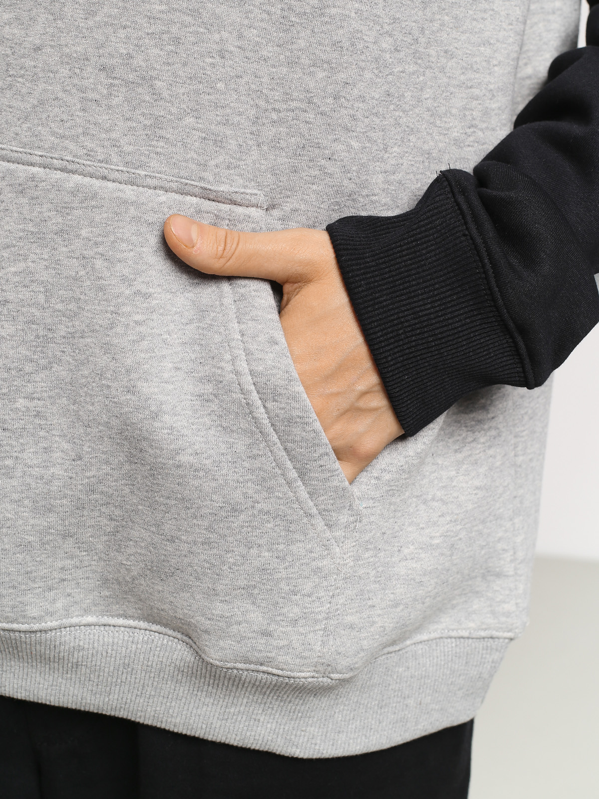 Bluza z kapturem DC Circle Star HD (grey heather/black)