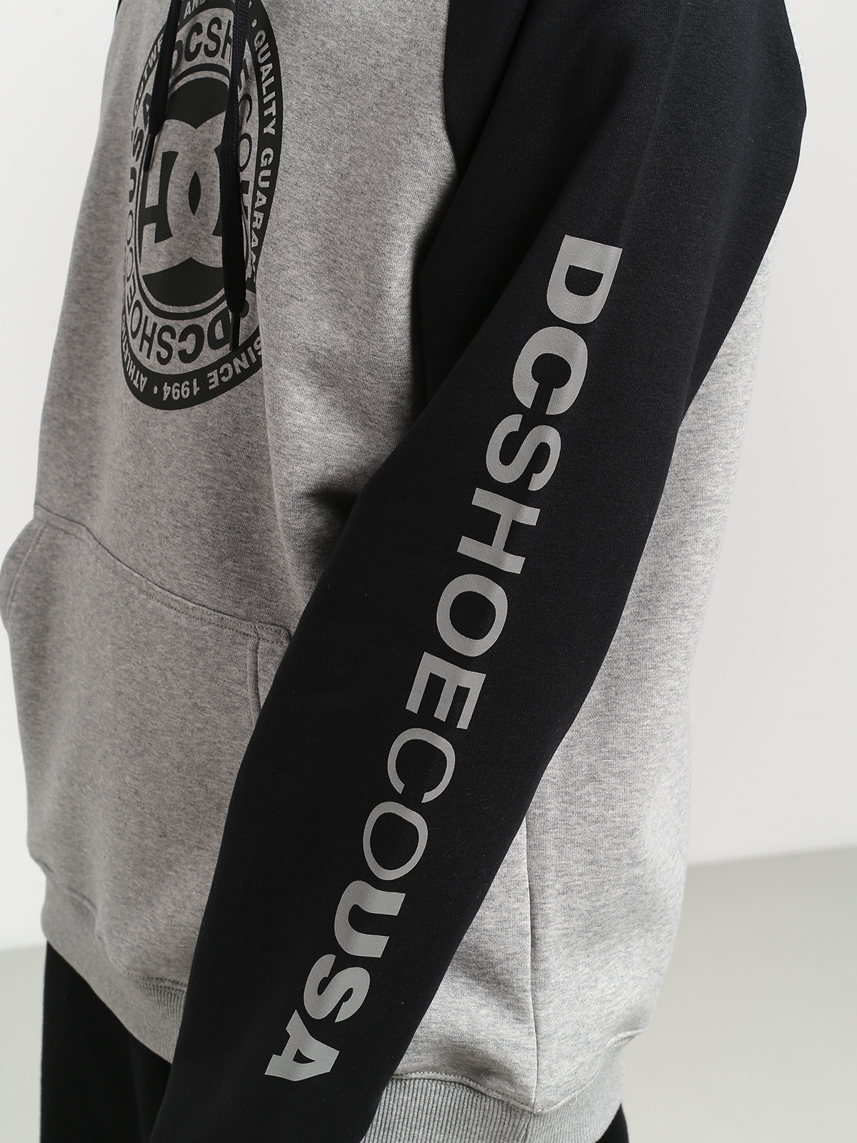 Bluza z kapturem DC Circle Star HD (grey heather/black)