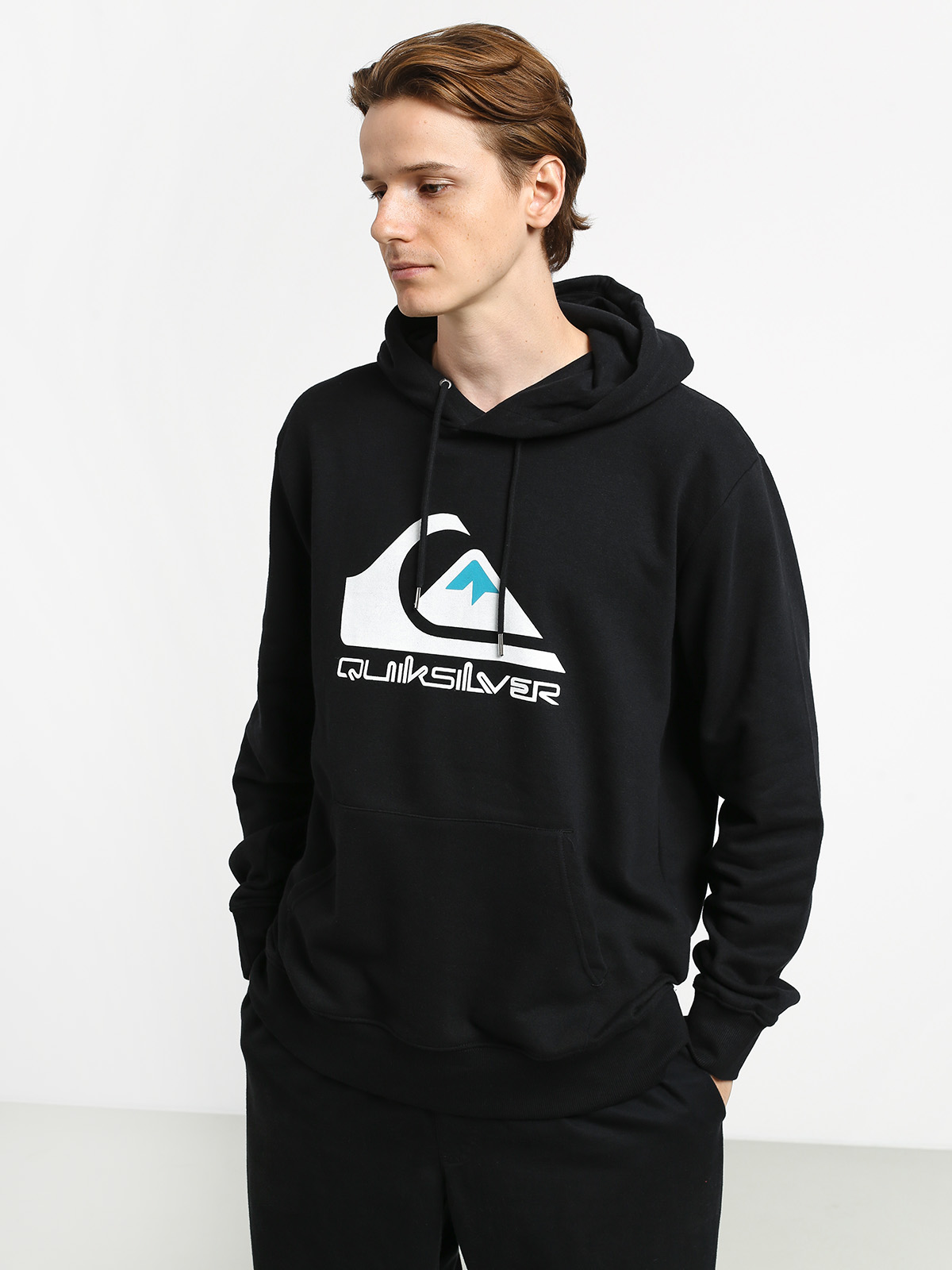 Bluza z kapturem Quiksilver Omni Logo Screen Fleece HD (black)