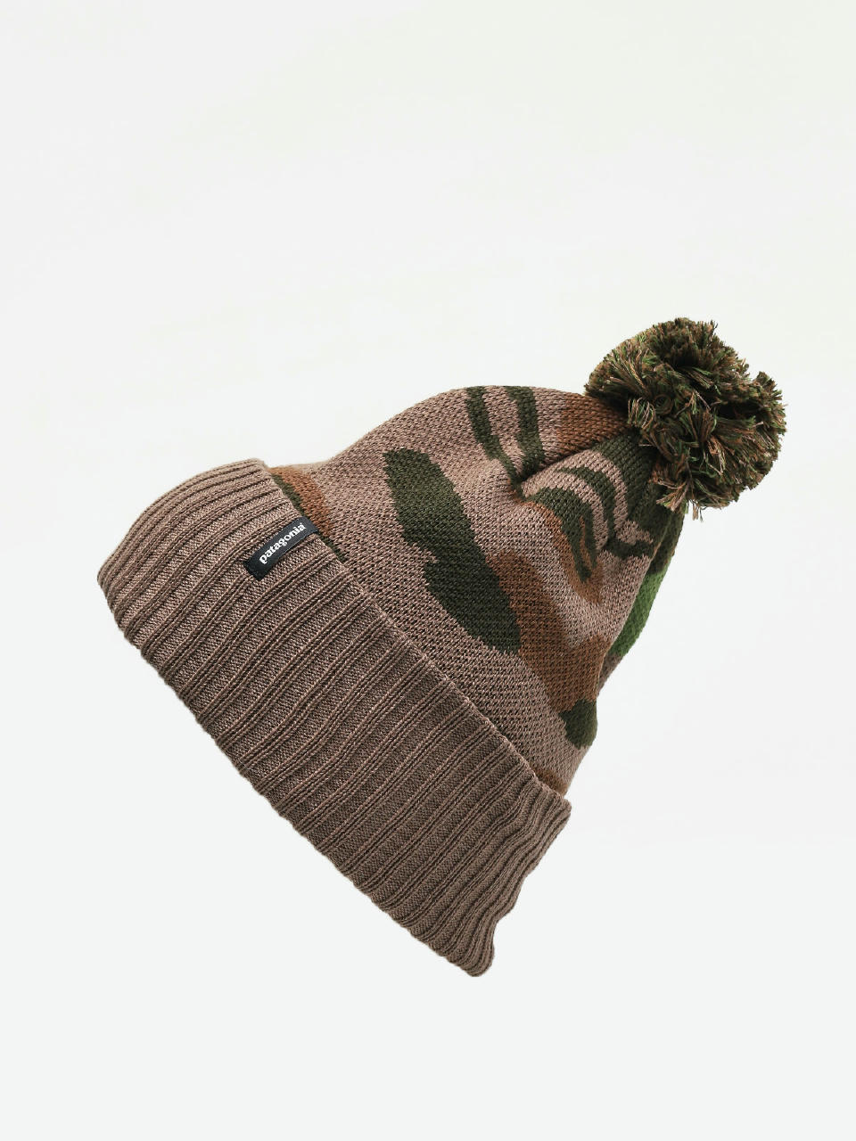 Czapka zimowa Patagonia Powder Town Beanie (bear witness knit/sage khaki)