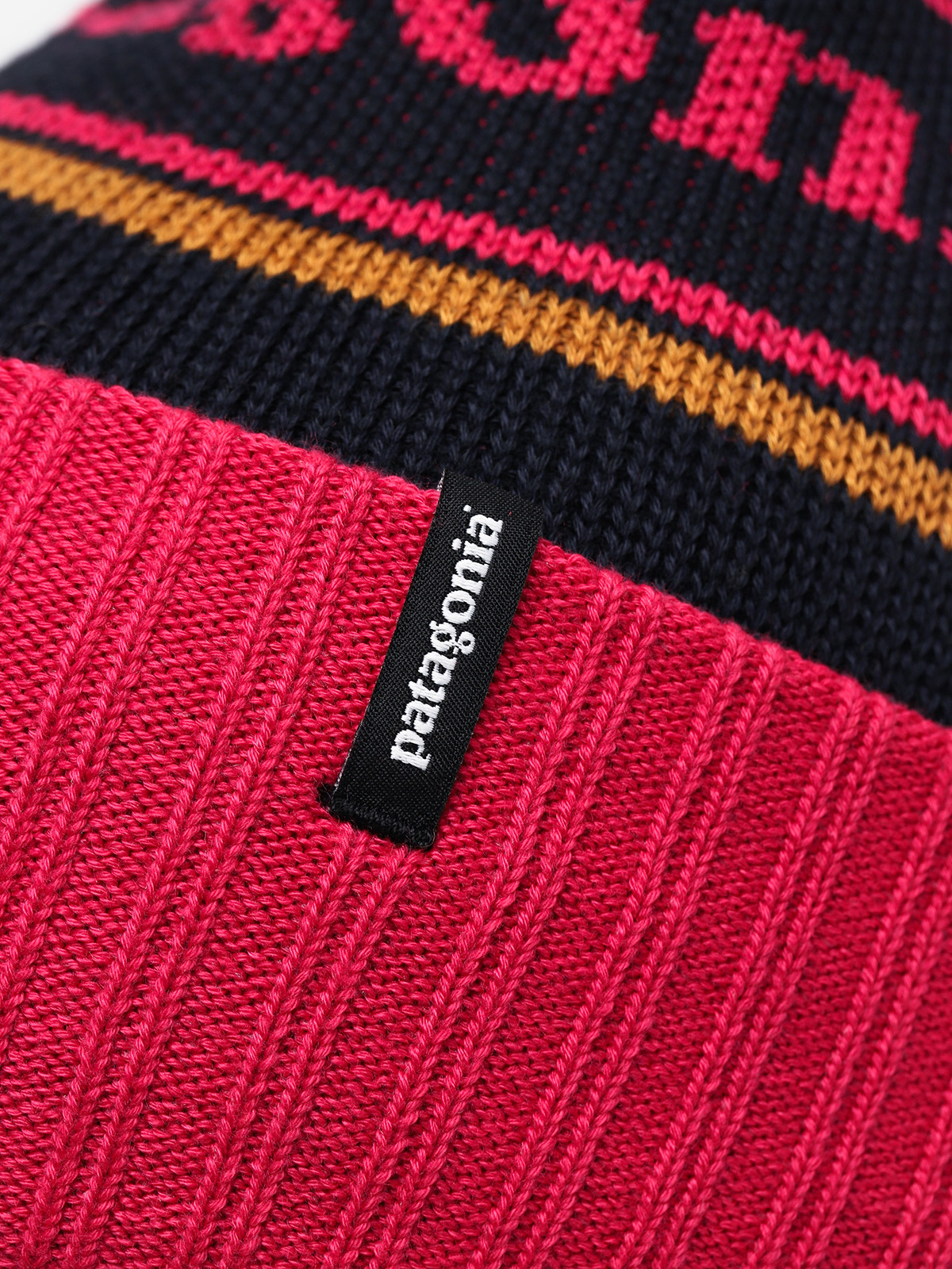 Czapka zimowa Patagonia Powder Town Beanie (park stripe/craft pink w/navy blue)