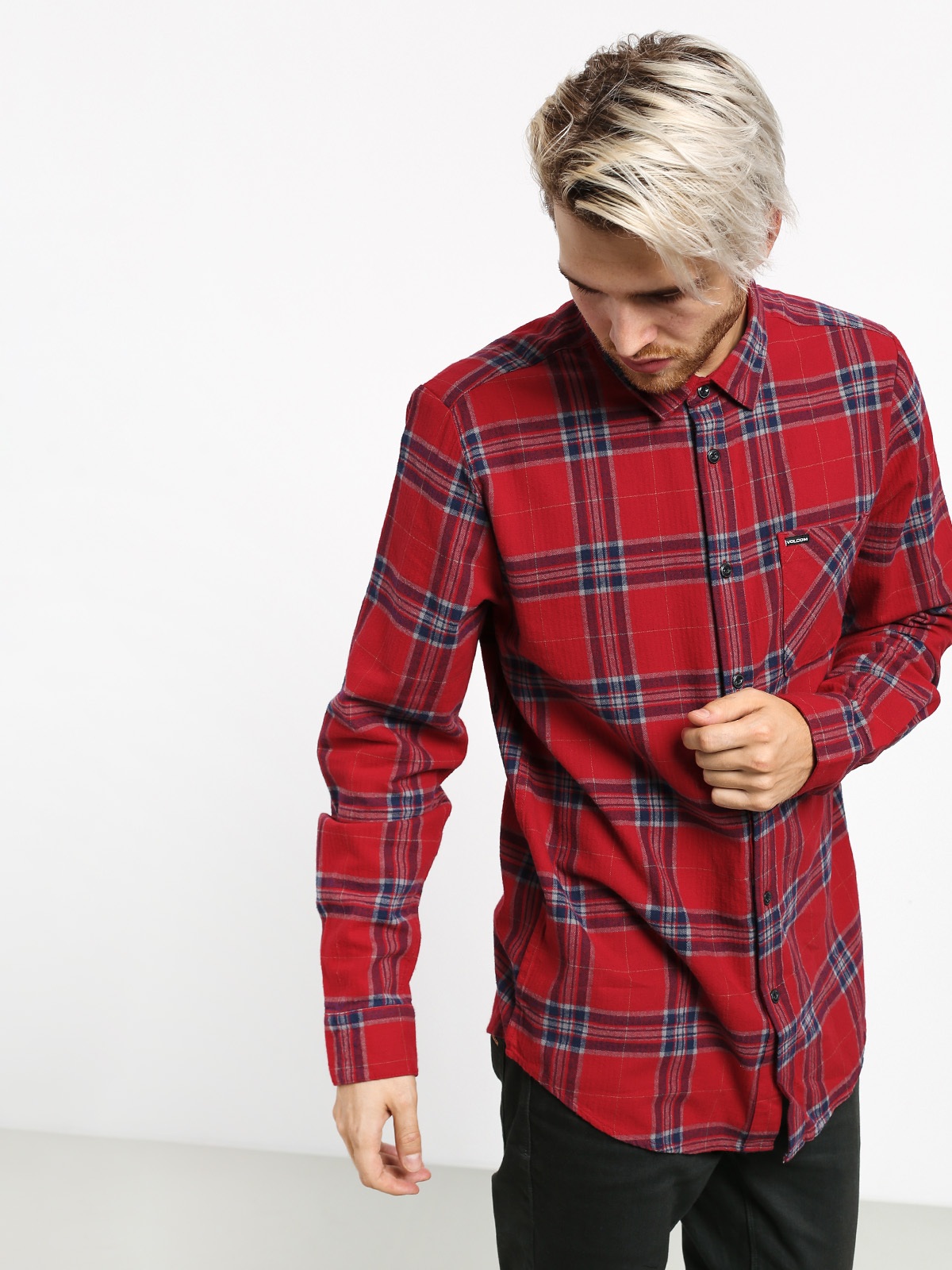 Koszula Volcom Caden Plaid (engine red)