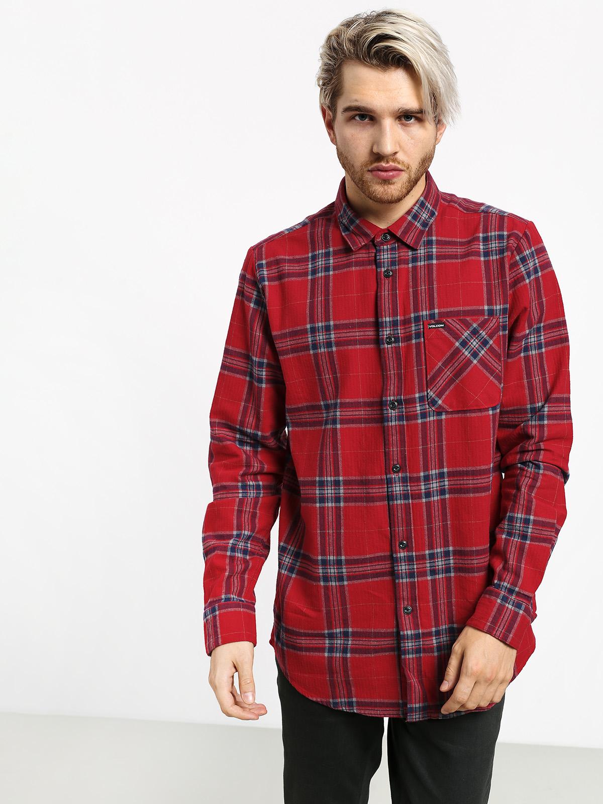 Koszula Volcom Caden Plaid (engine red)