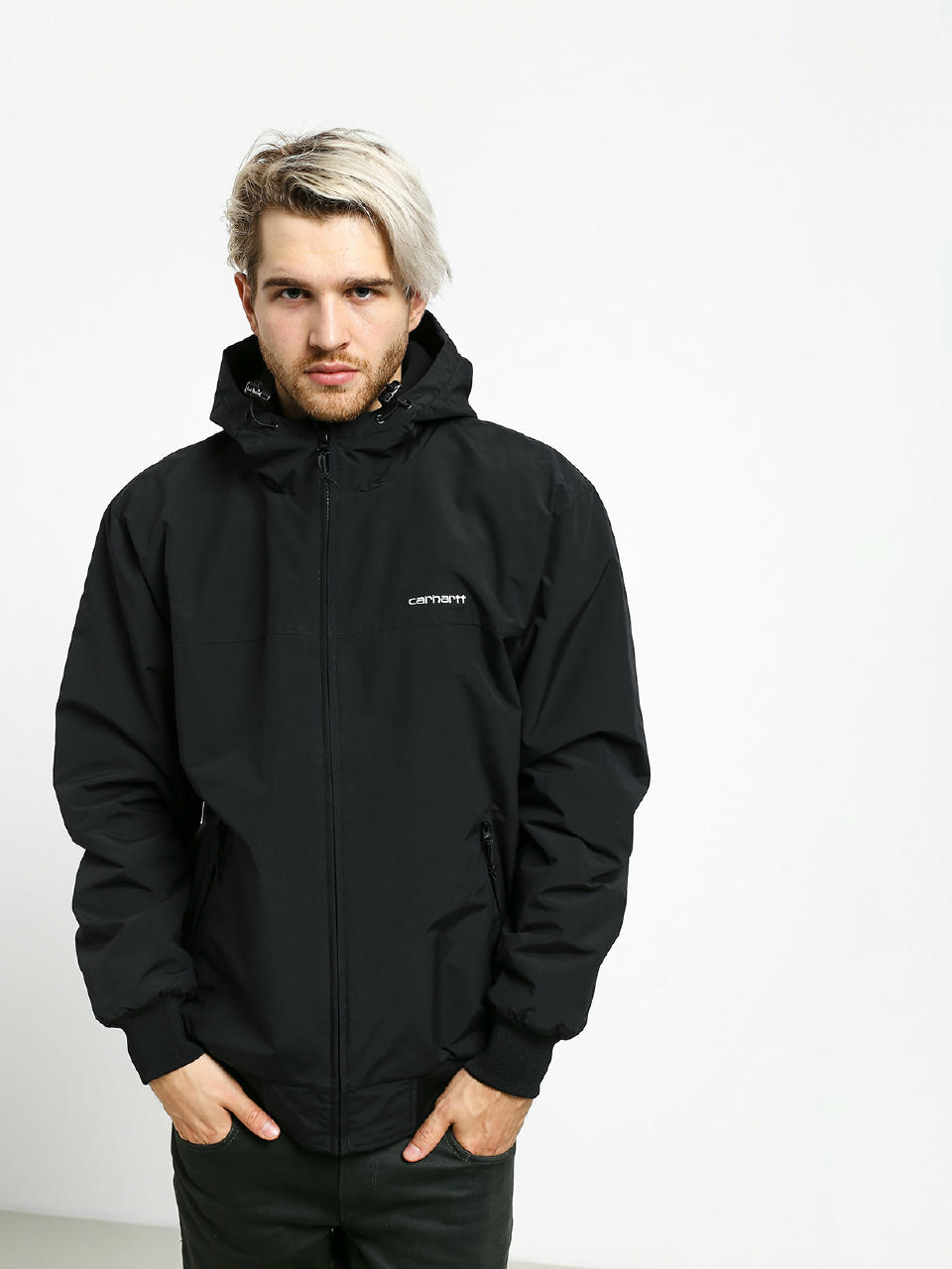 Kurtka Carhartt WIP Hooded Sail (black/white)