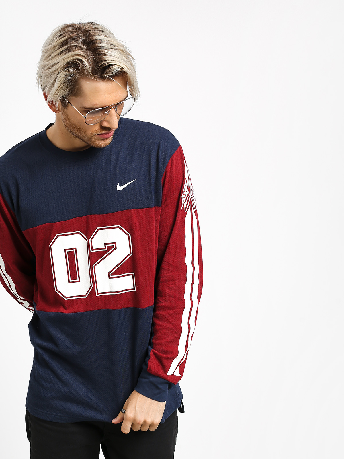 Longsleeve Nike SB Top Mesh Gfx (obsidian/team red/obsidian/summit white)