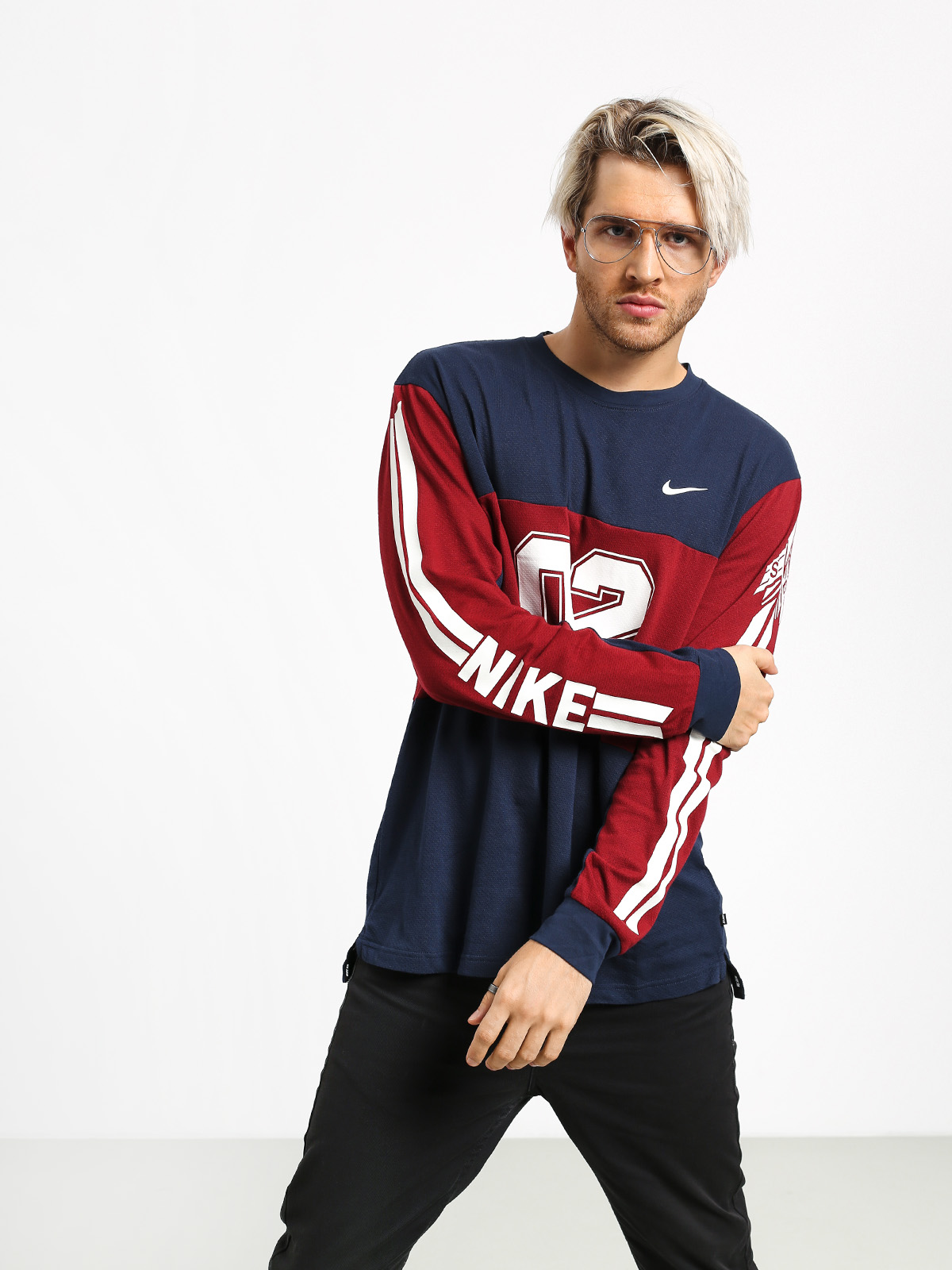 Longsleeve Nike SB Top Mesh Gfx (obsidian/team red/obsidian/summit white)